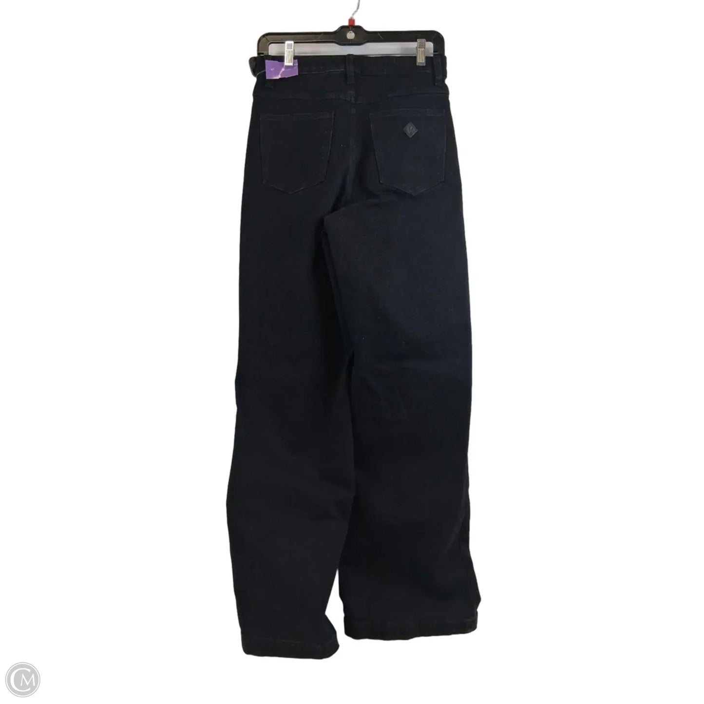 Jeans Wide Leg By Clothes Mentor In Black Denim, Size: 6