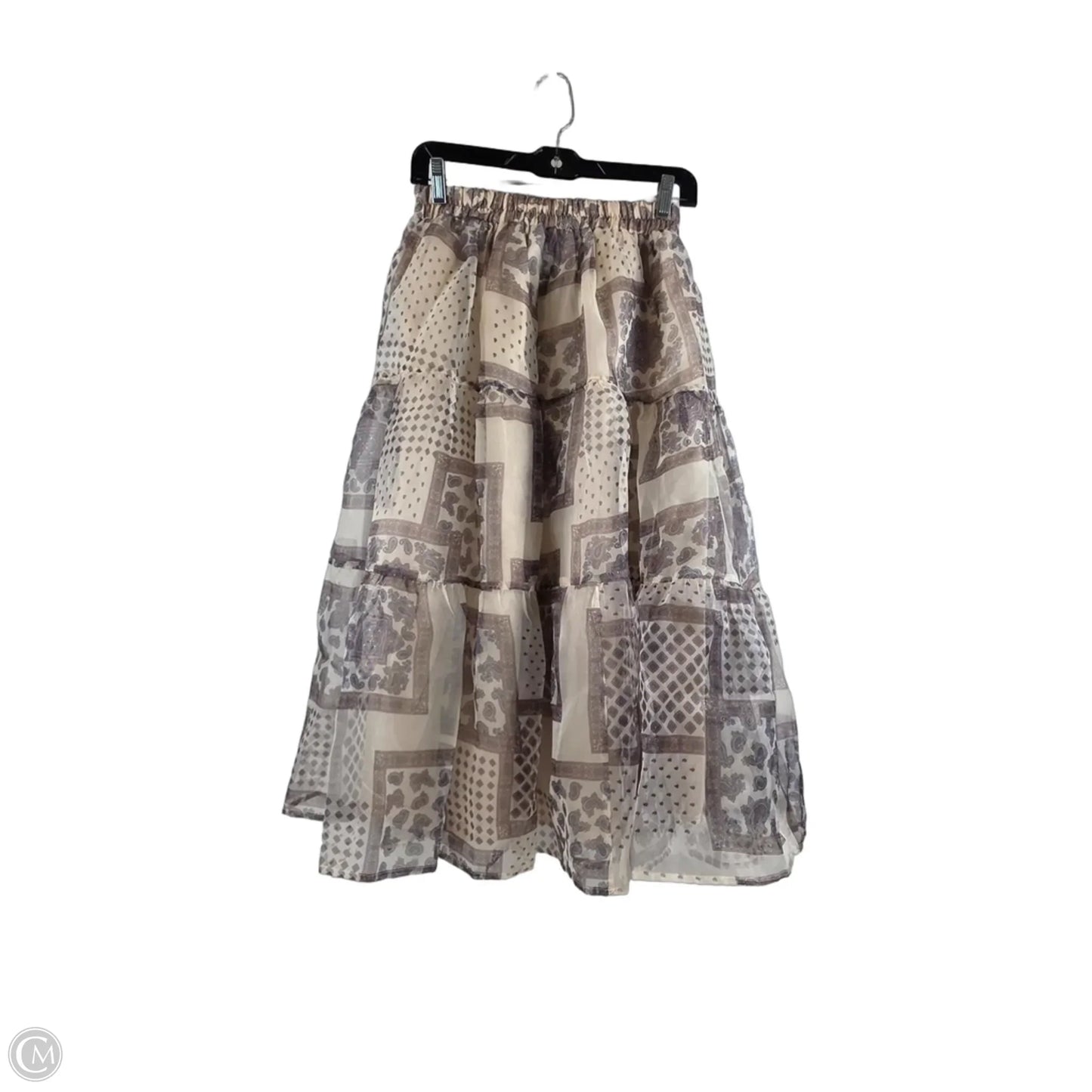 Skirt Midi By &merci In Purple & Tan, Size: 8