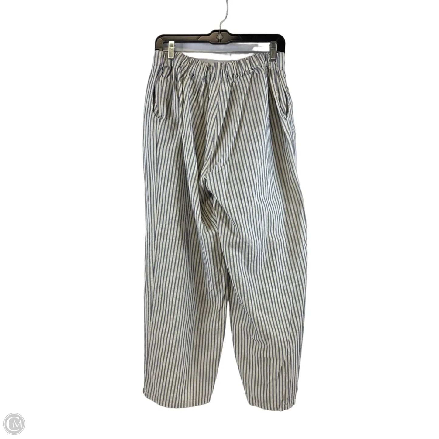 Pants Cropped By Flax In Blue & White, Size: 8