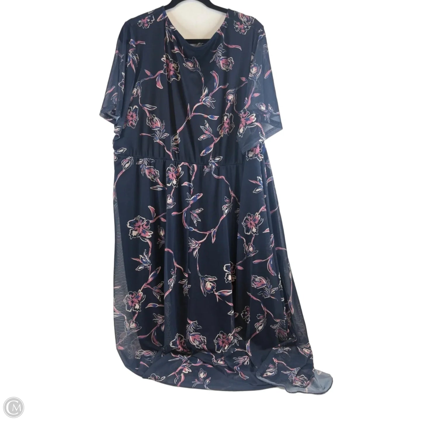 Dress Casual Midi By Bloomchic In Navy, Size: 3x