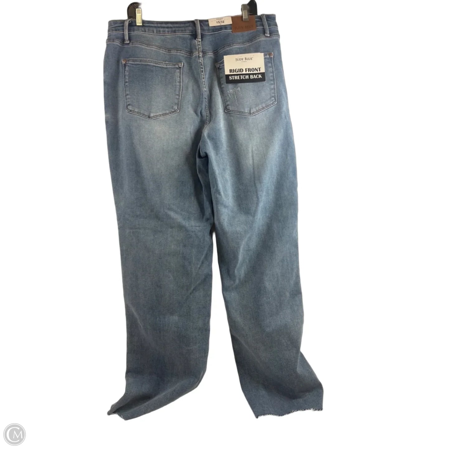 Jeans Straight By Judy Blue In Blue Denim, Size: 14