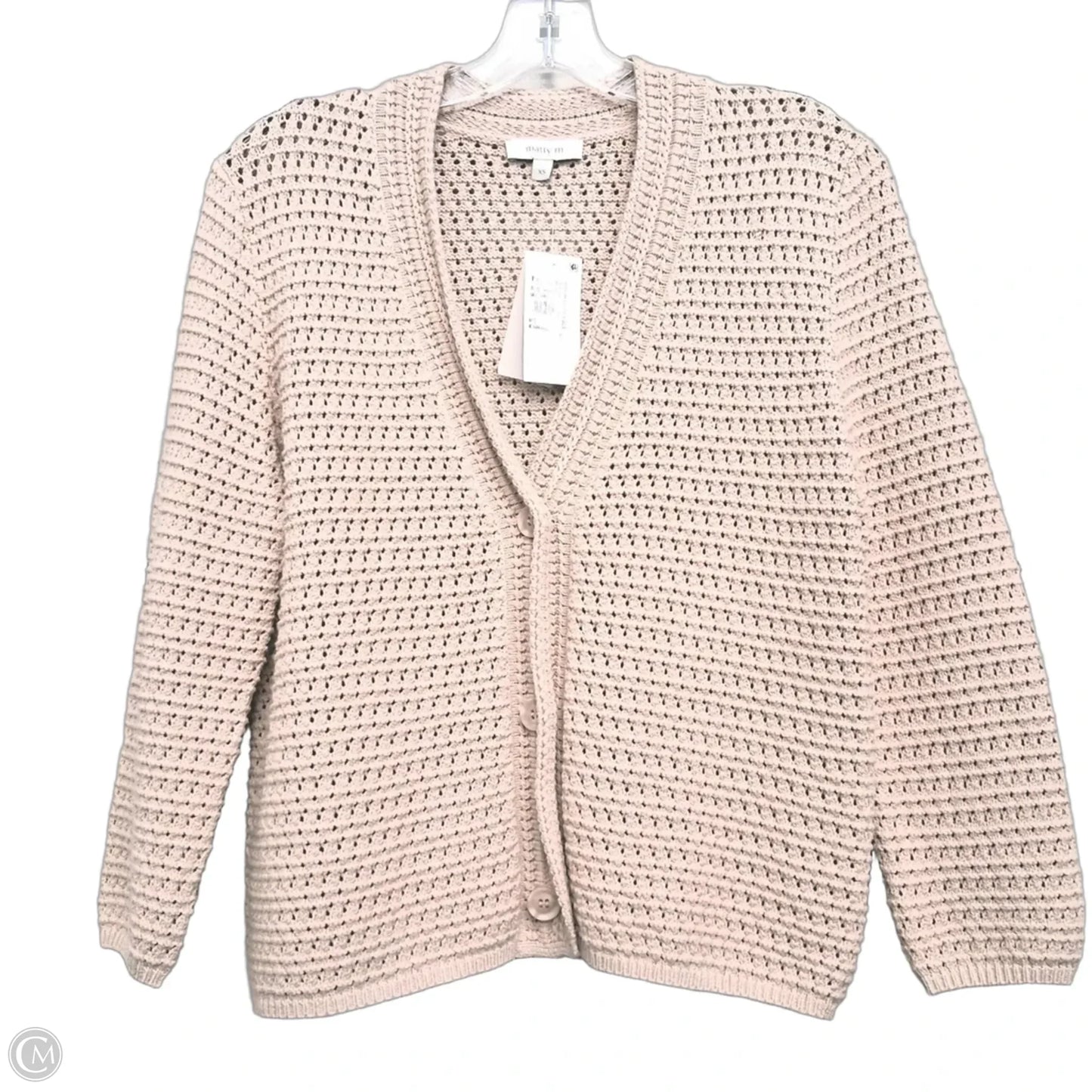 Sweater Cardigan By Matty M In Tan, Size: Xs