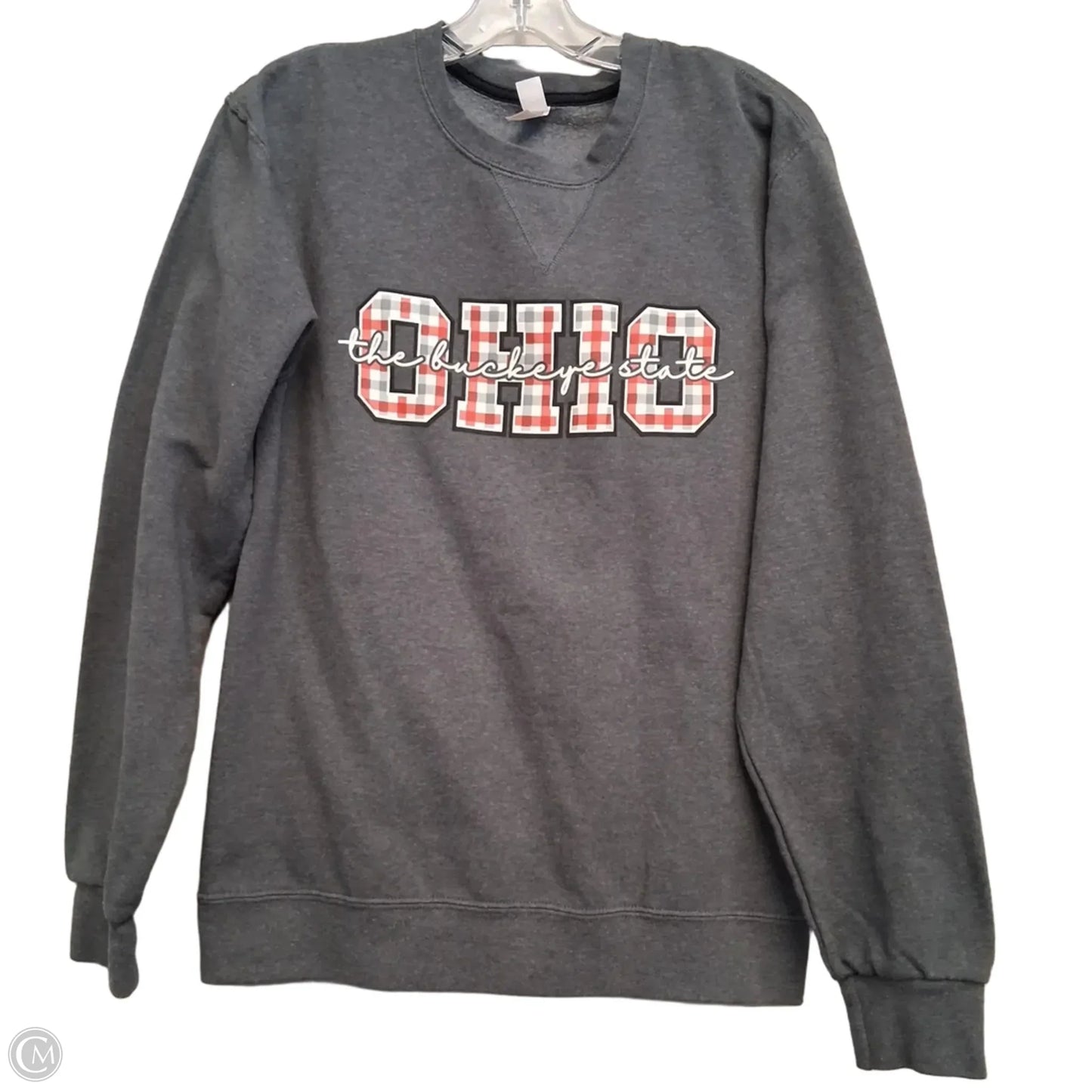 Sweatshirt Crewneck By Fruit Of The Loom In Grey, Size: S