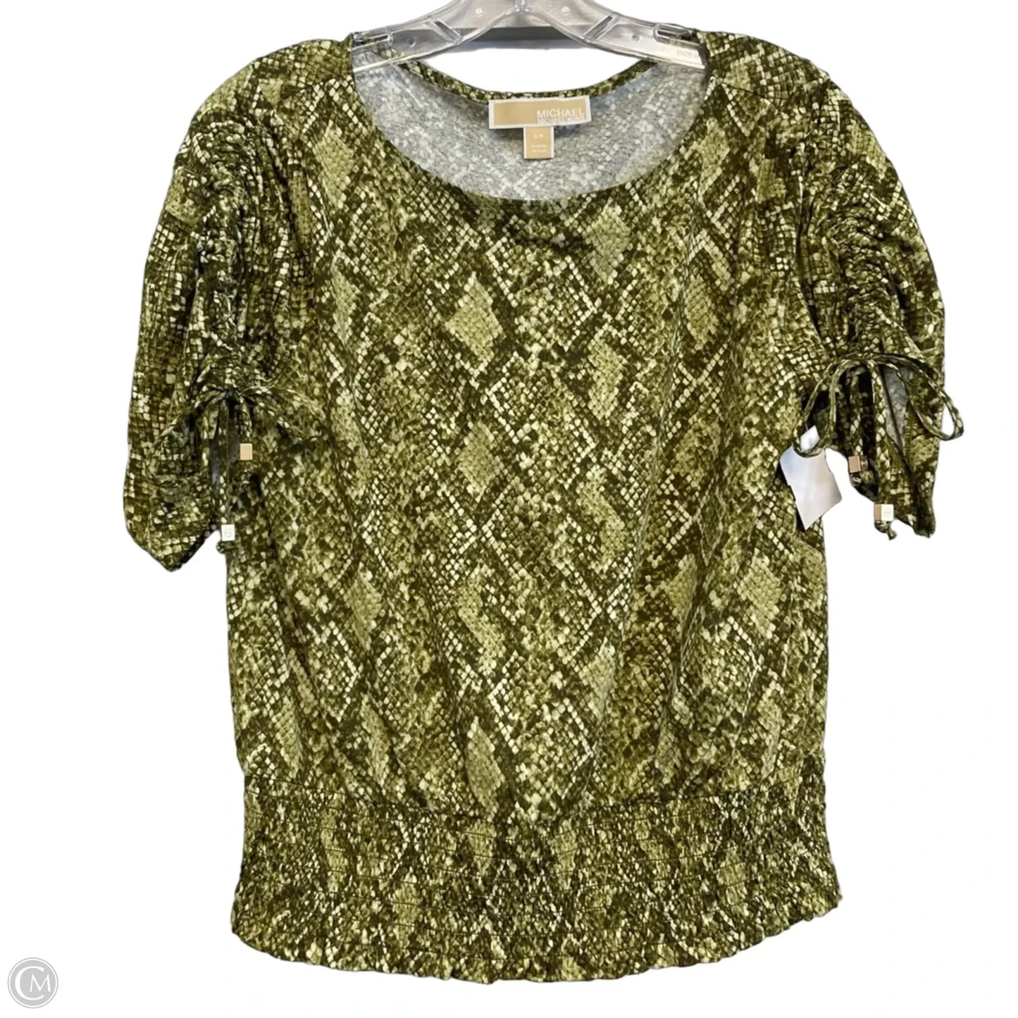Top Short Sleeve By Michael By Michael Kors In Green, Size: S