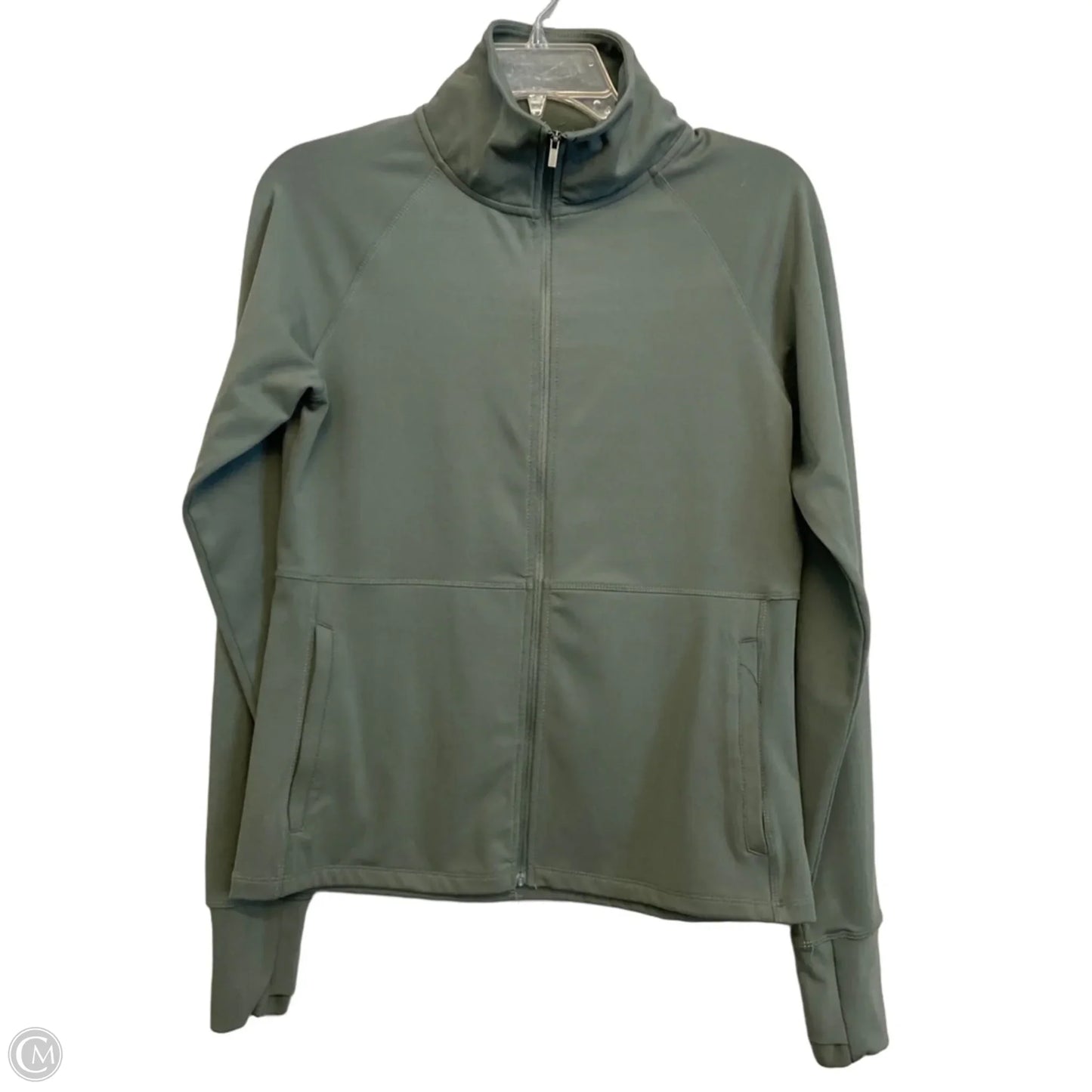 Athletic Jacket By Jockey In Green, Size: S
