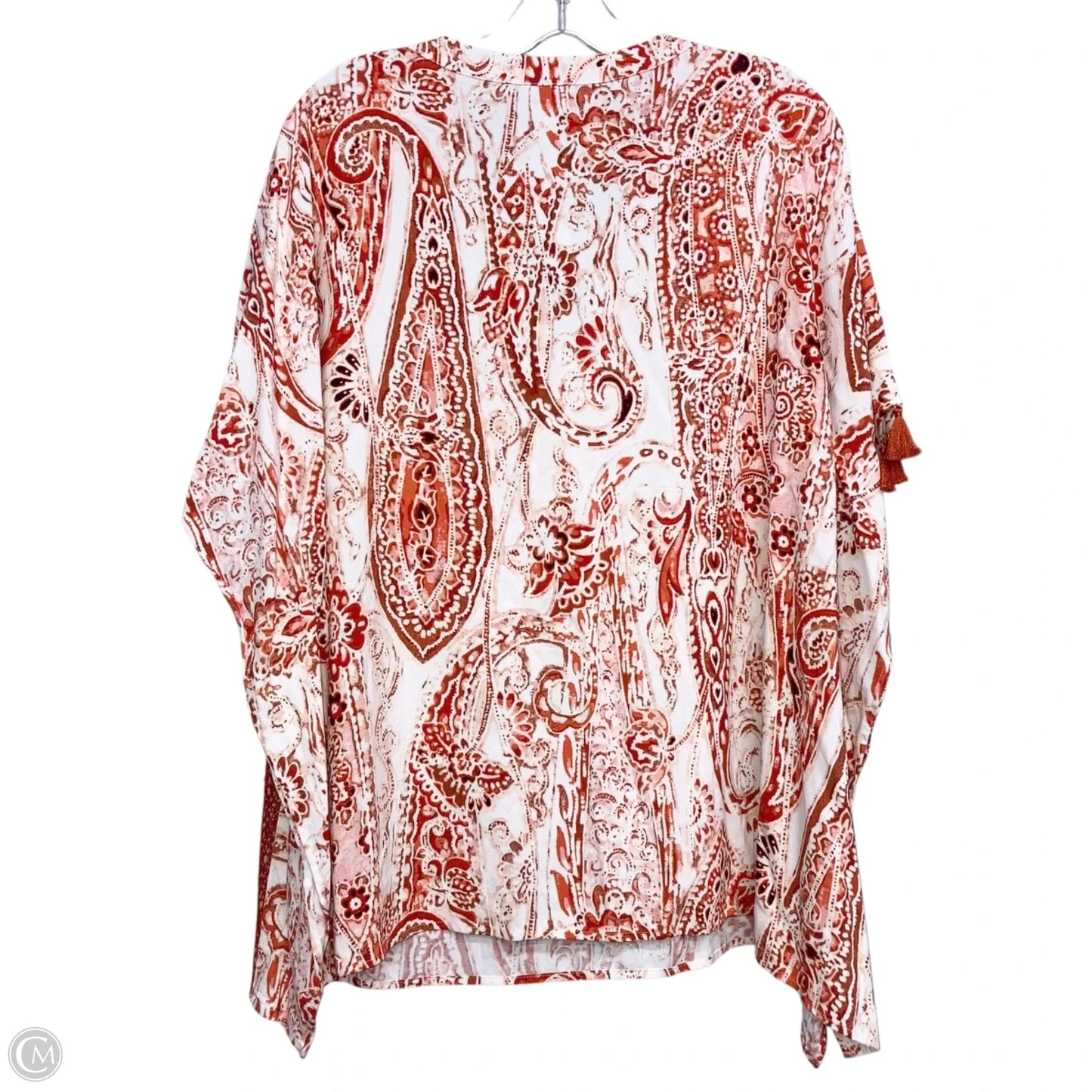 Top Short Sleeve By Chicos In Orange, Size: S