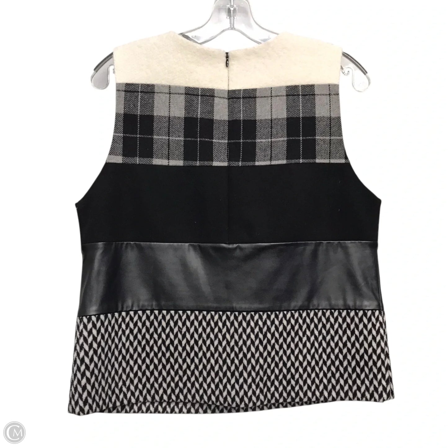 Top Sleeveless By Tyler Boe In Black & Grey, Size: S