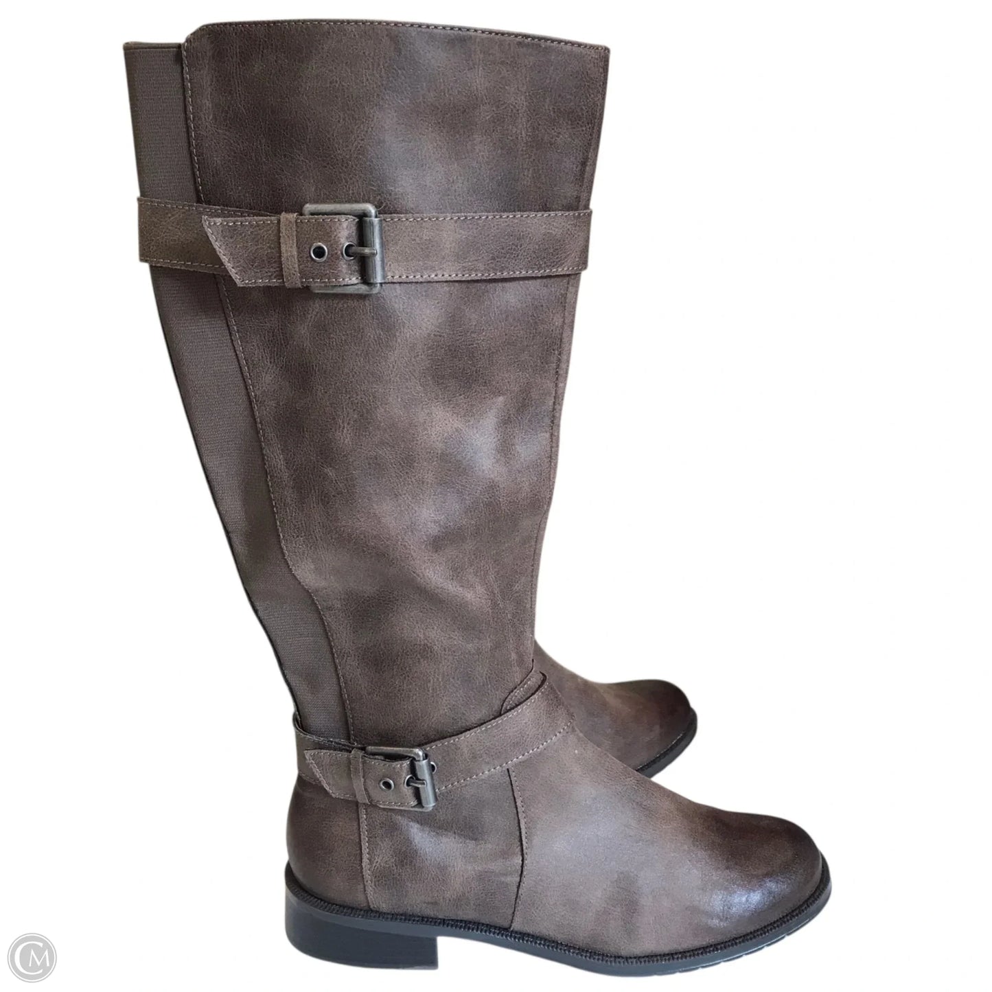 Boots Knee Flats By Aerosoles In Brown, Size: 9