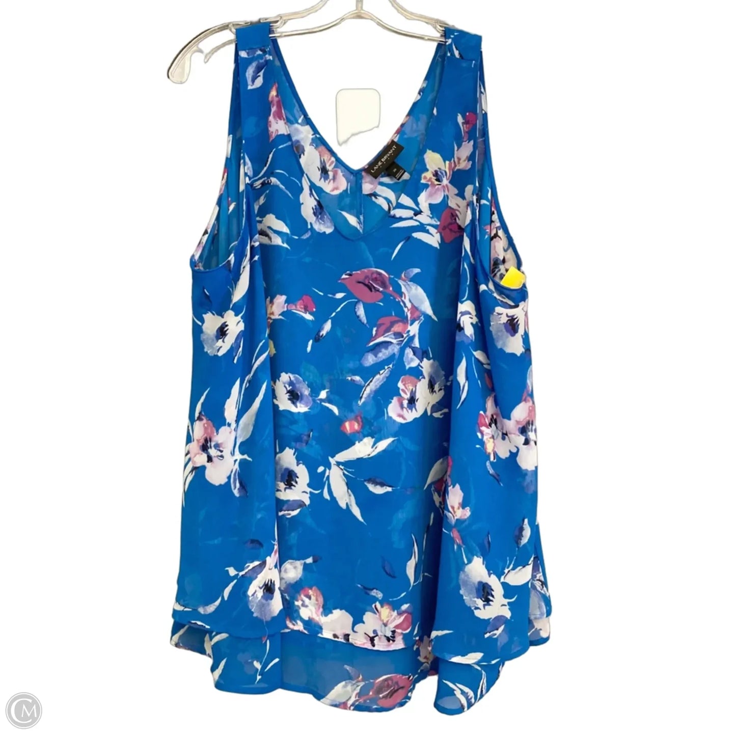 Top Sleeveless By Lane Bryant In Floral Print, Size: 2x