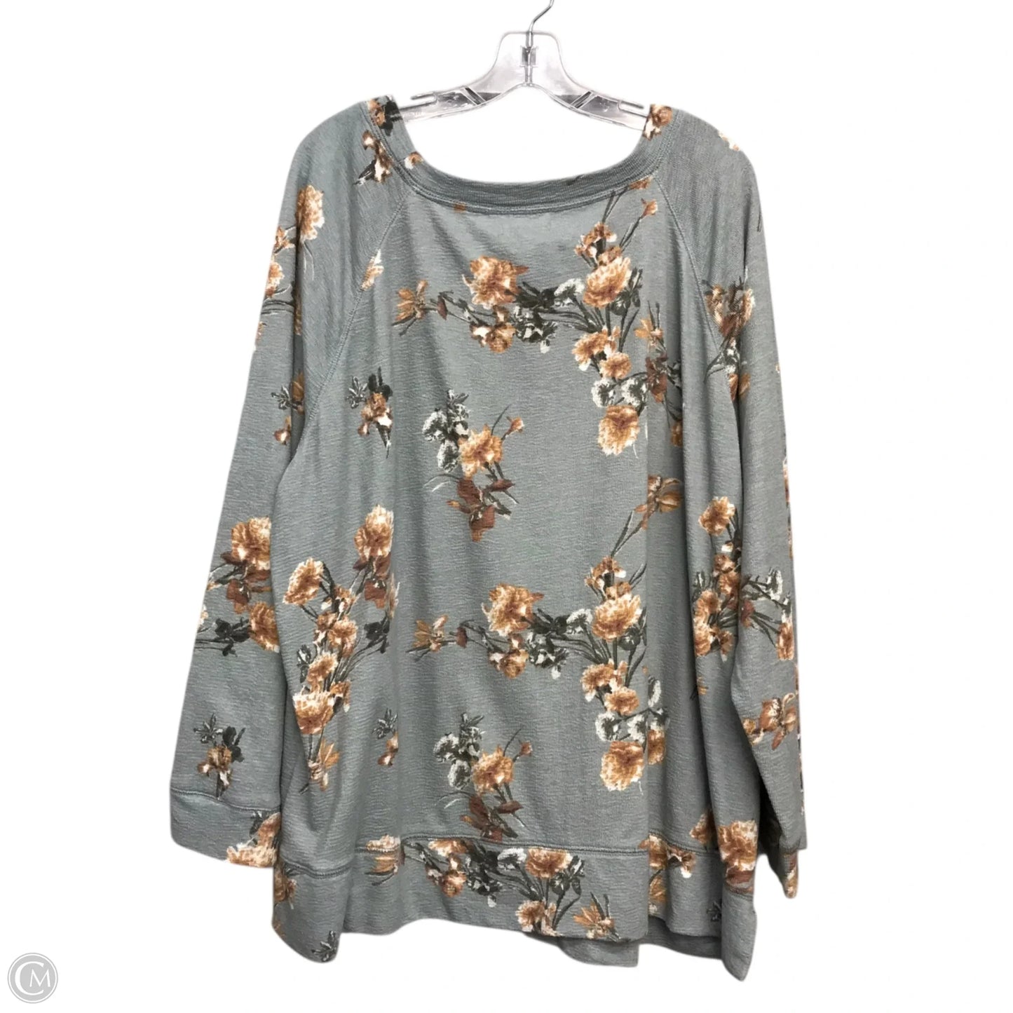 Top Long Sleeve By Maurices In Floral Print, Size: 3x