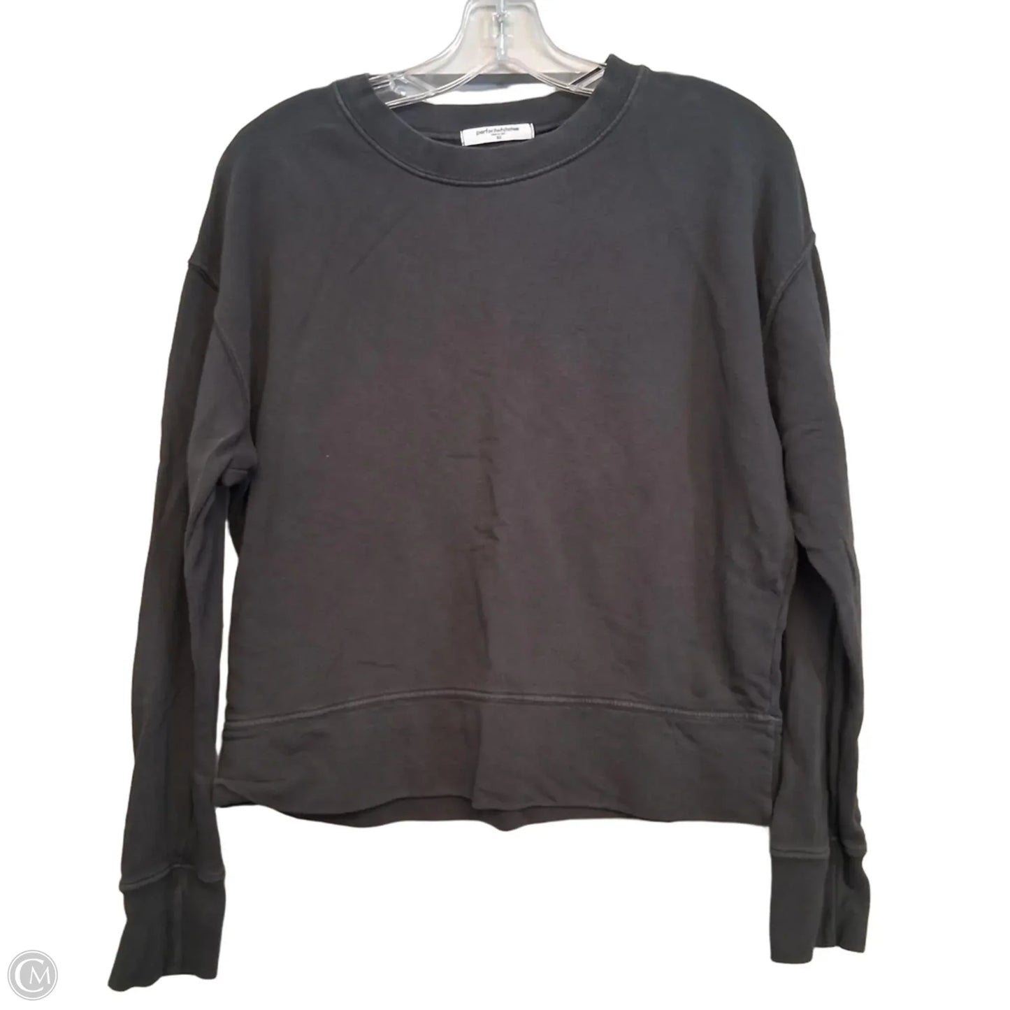 Sweatshirt Crewneck By Perfectwhitetee In Grey, Size: Xs