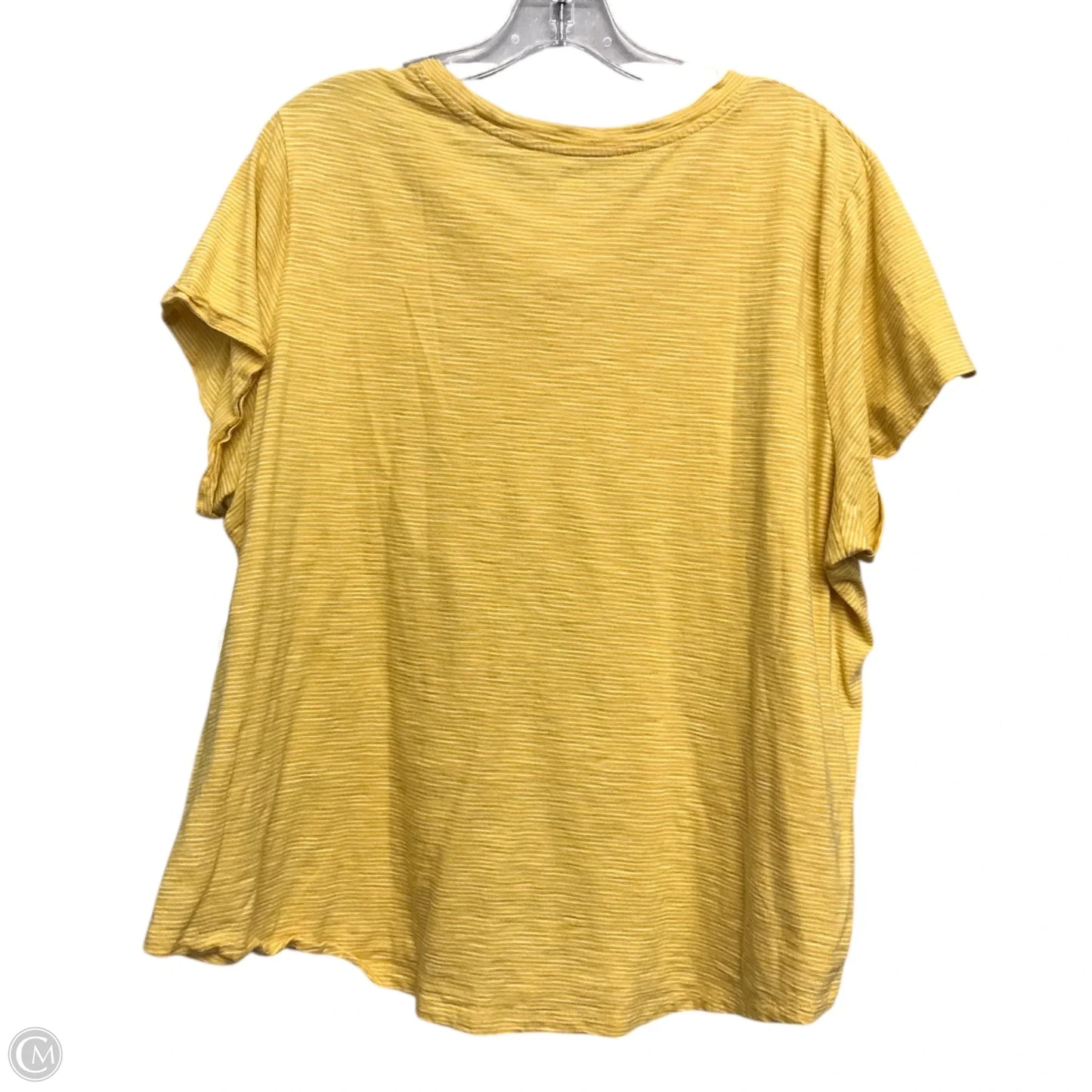 Top Short Sleeve Basic By Old Navy In Striped Pattern, Size: 1x