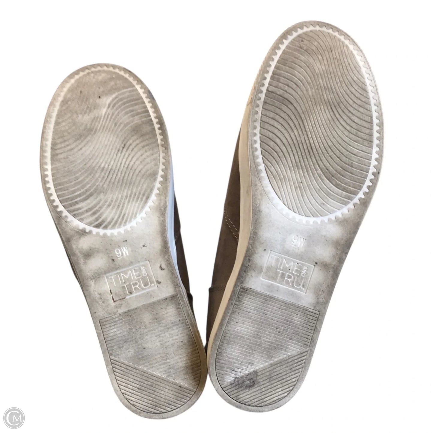 Boots Ankle Flats By Time And Tru In Grey, Size: 9