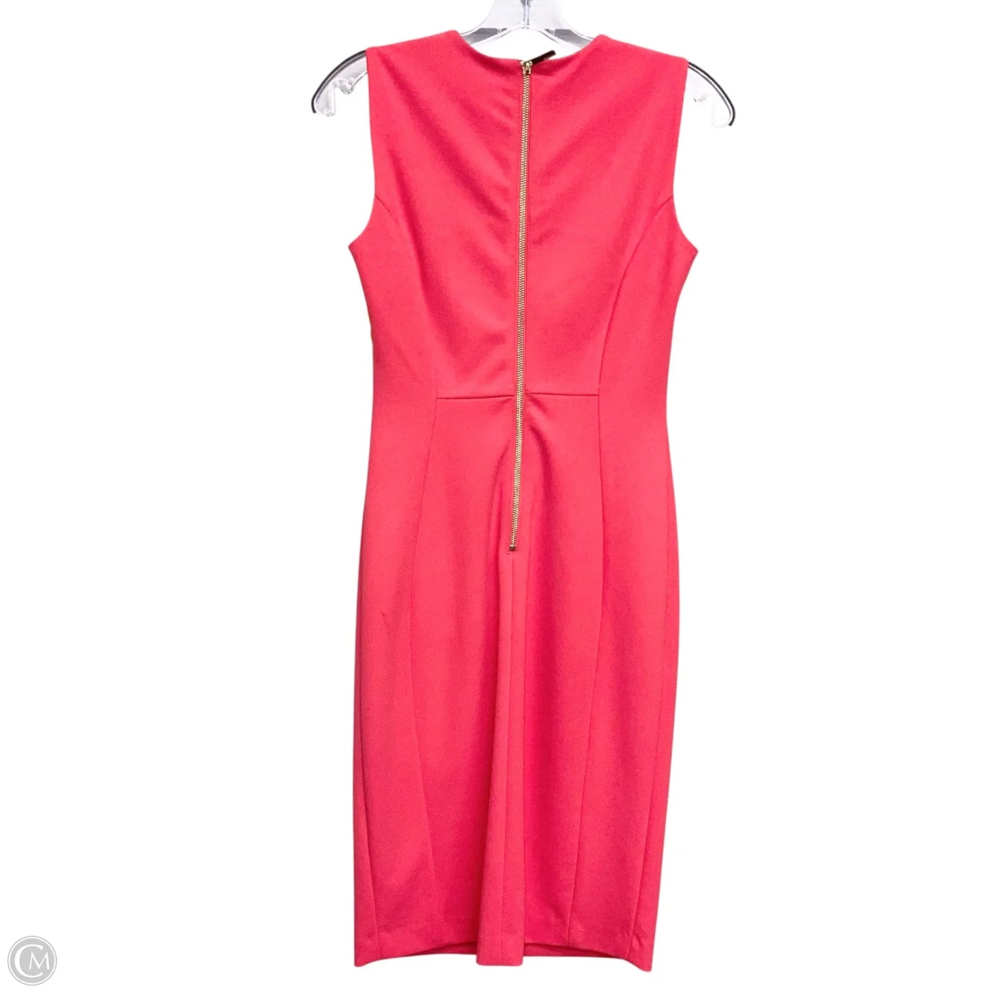 Dress Work By Calvin Klein In Orange, Size: Xs