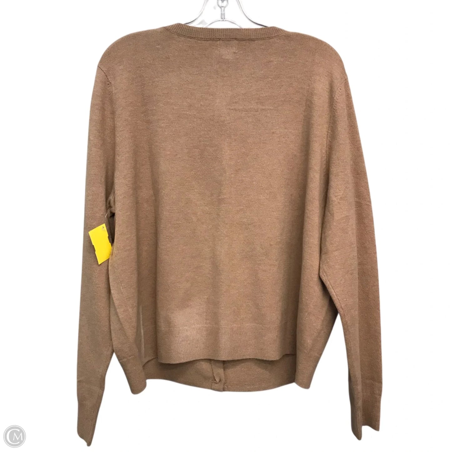 Sweater Cardigan By A New Day In Brown, Size: 1x