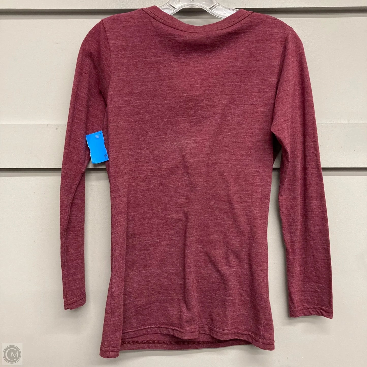 Athletic Top Long Sleeve Crewneck By Fanatics In Maroon, Size: S