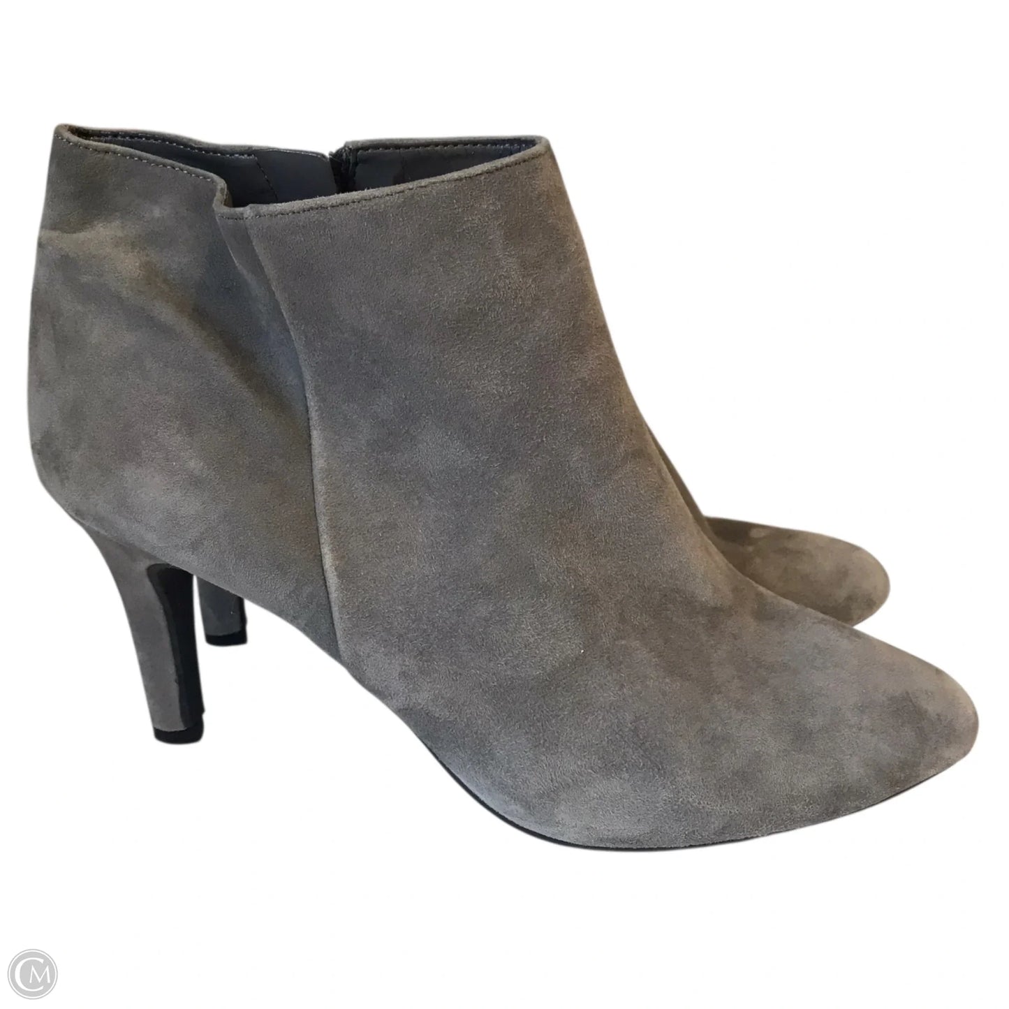 Boots Ankle Heels By Alex Marie In Grey, Size: 9