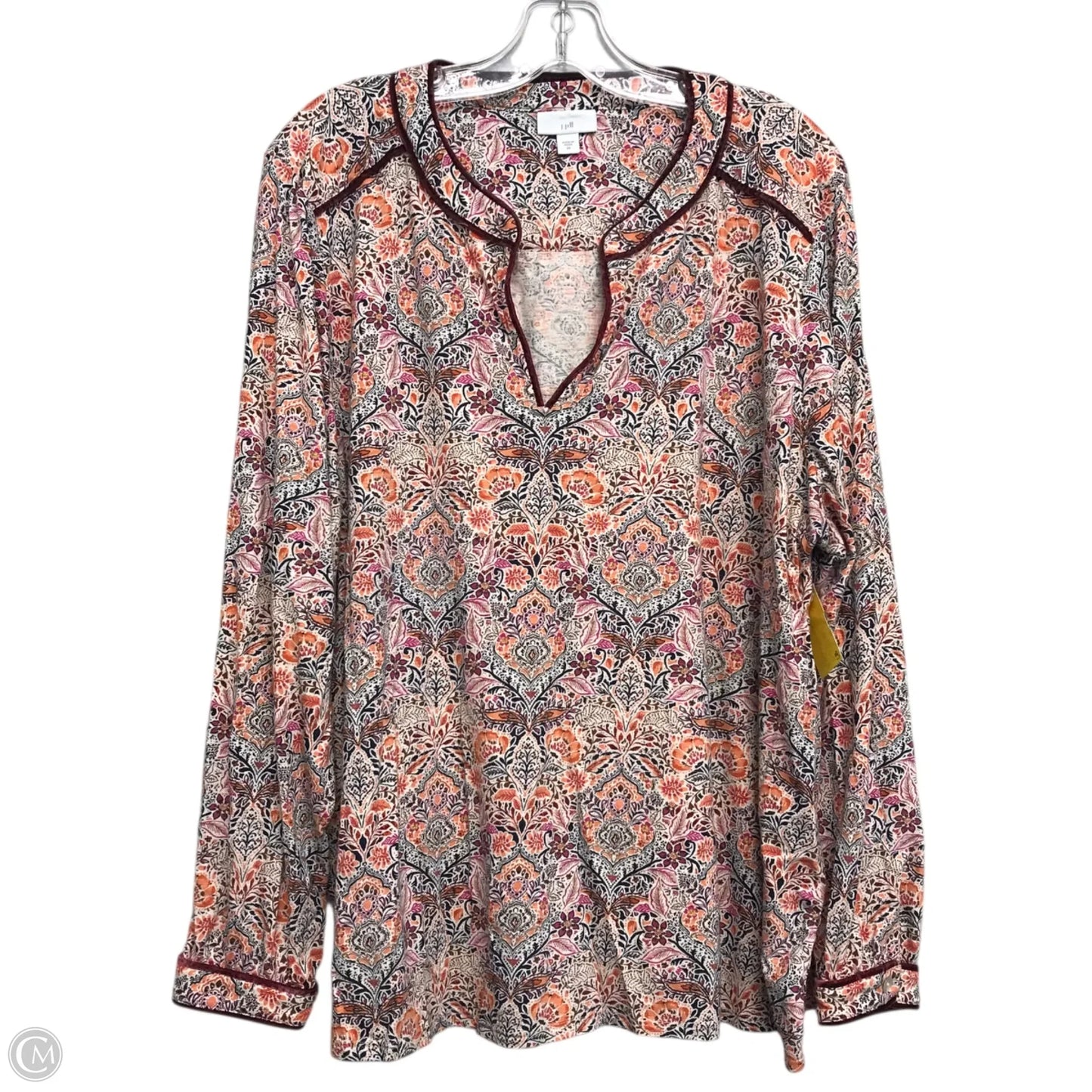 Top Long Sleeve By J. Jill In Multi-colored, Size: 2x