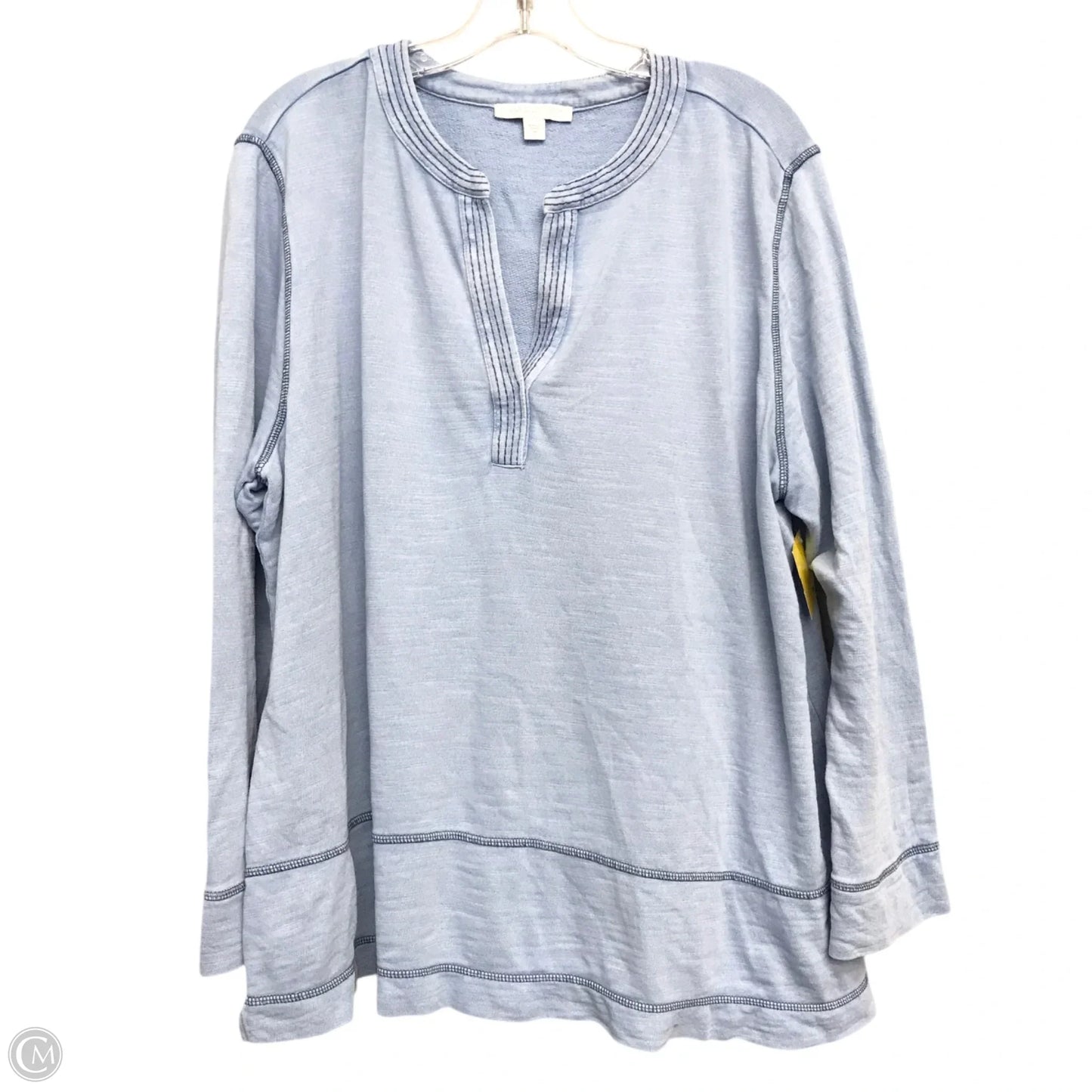Top Long Sleeve By Pure Jill In Blue, Size: 2x