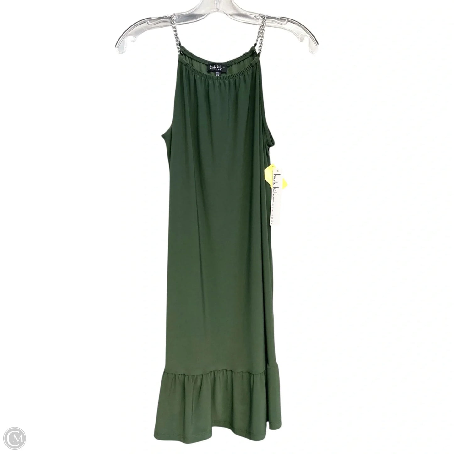 Dress Casual Short By Nicole Miller In Green, Size: Xs