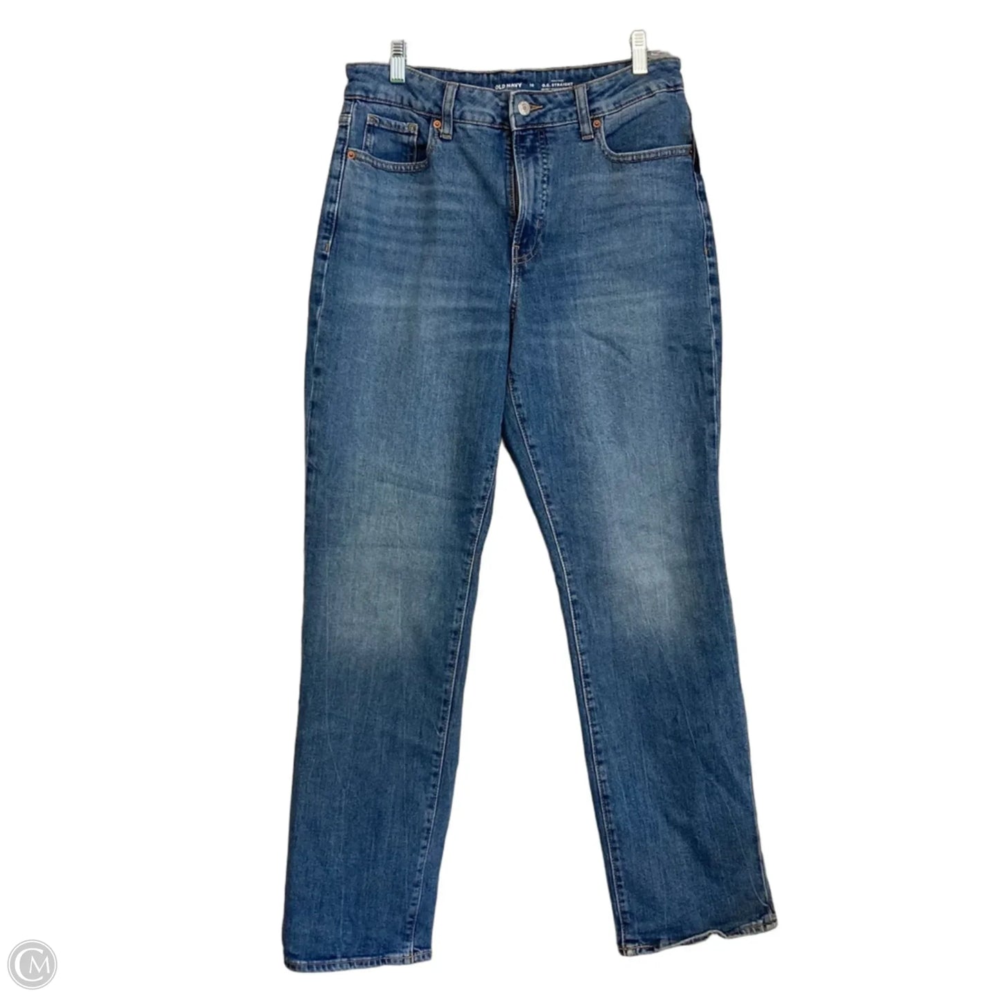 Jeans Straight By Old Navy In Blue Denim, Size: 10