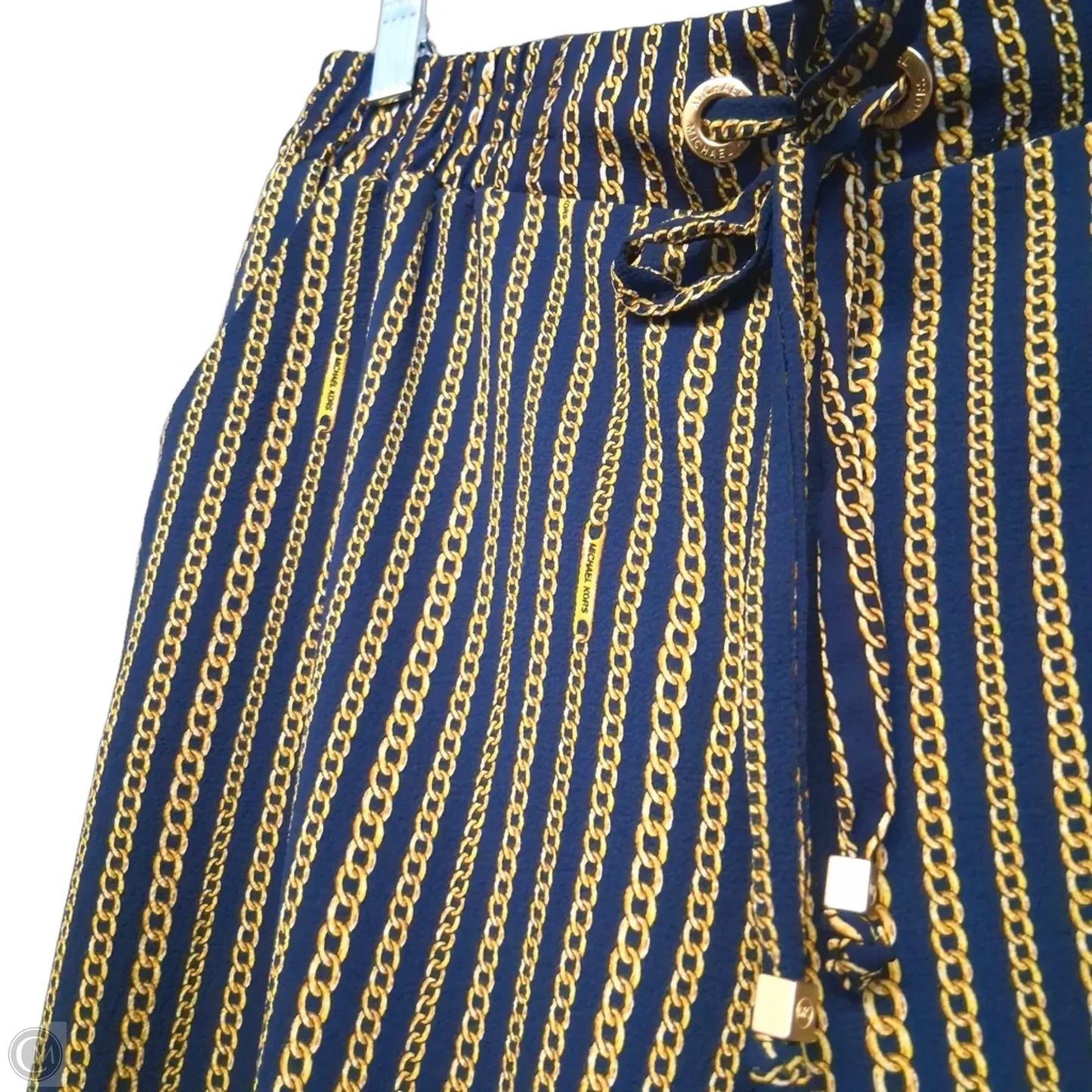Pants Lounge By Michael By Michael Kors In Black & Gold, Size: 8