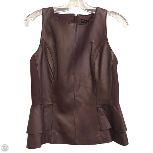 Top Sleeveless By White House Black Market In Brown, Size: S