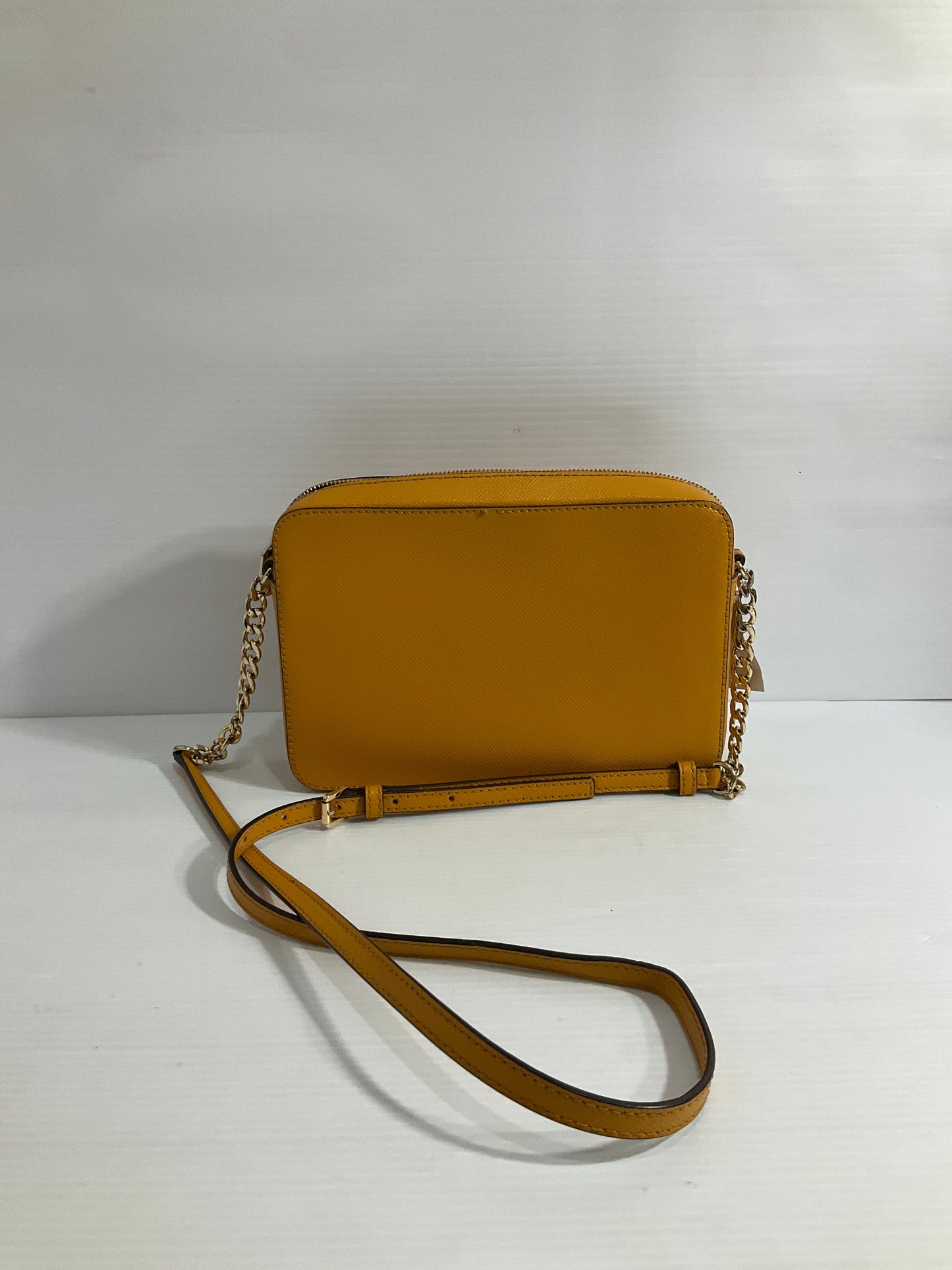Crossbody Designer By Michael Kors In Yellow, Size:Medium