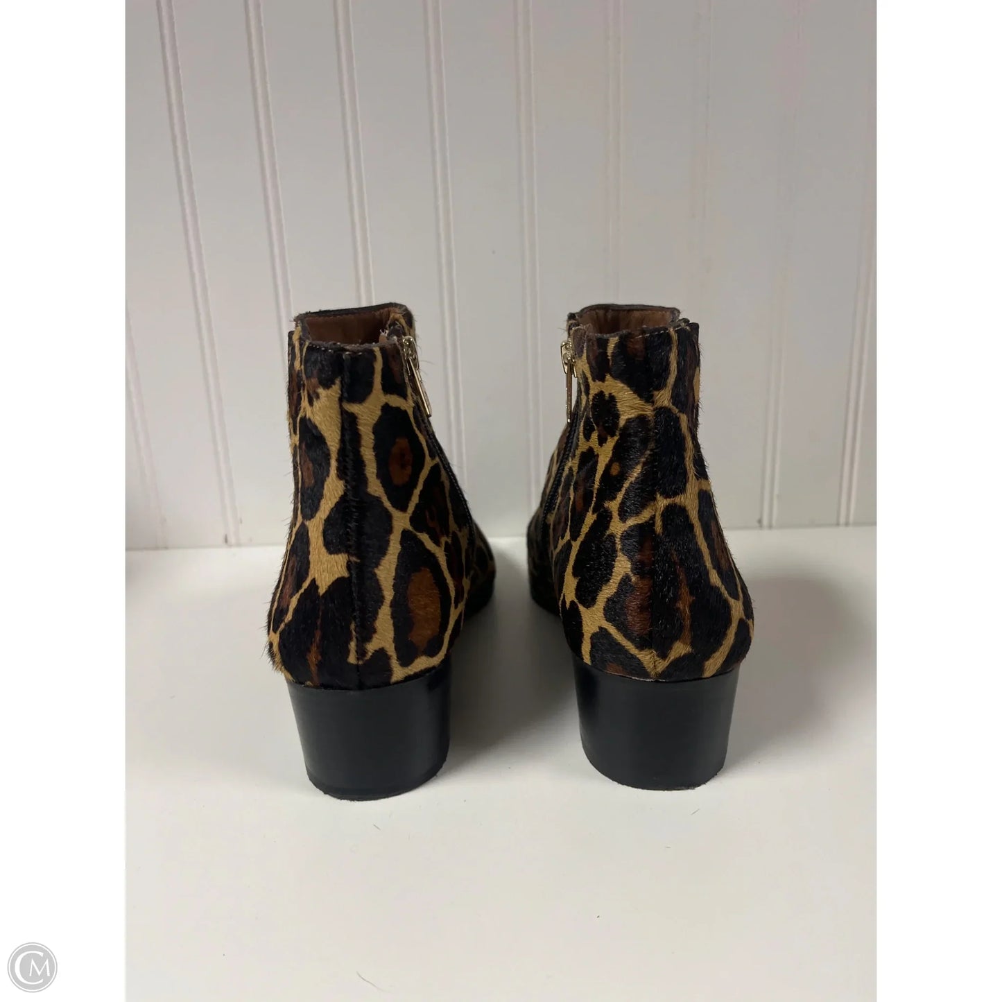 Boots Ankle Heels By Antonio Melani In Animal Print, Size: 8