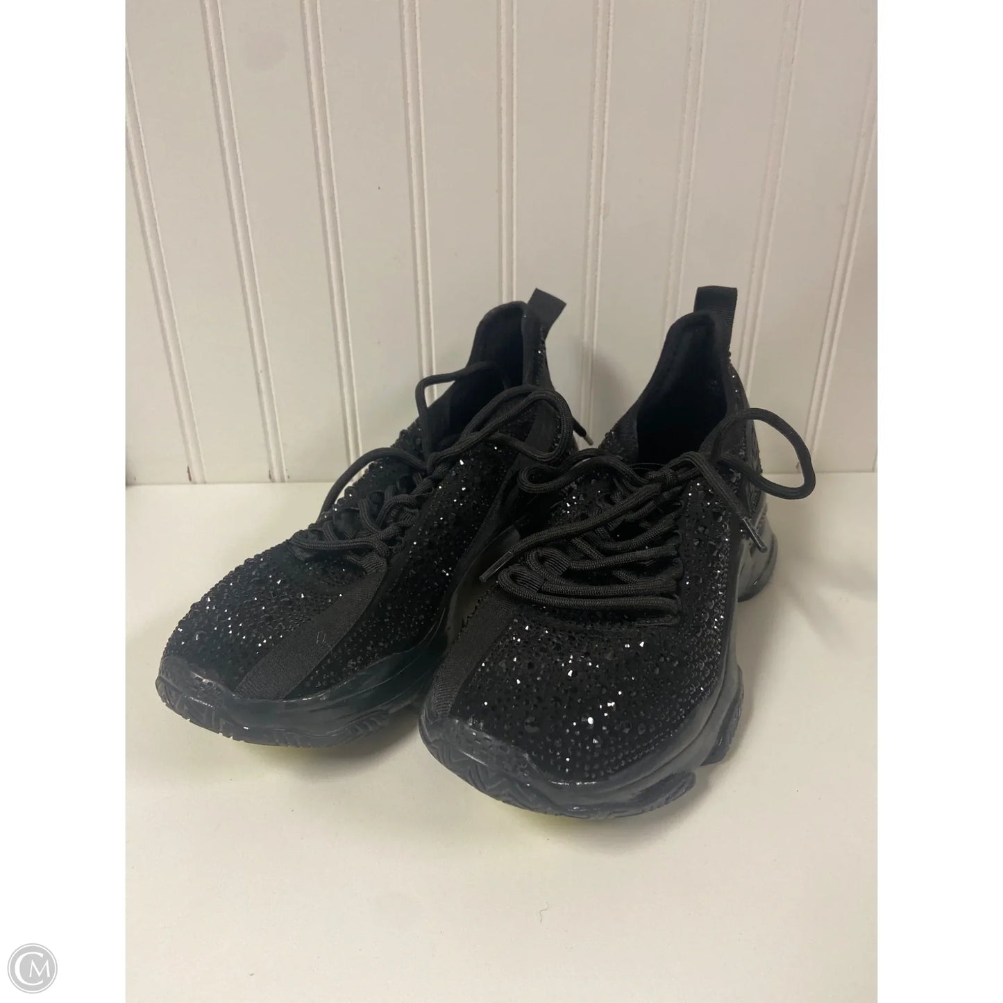 Shoes Athletic By Steve Madden In Black, Size: 9