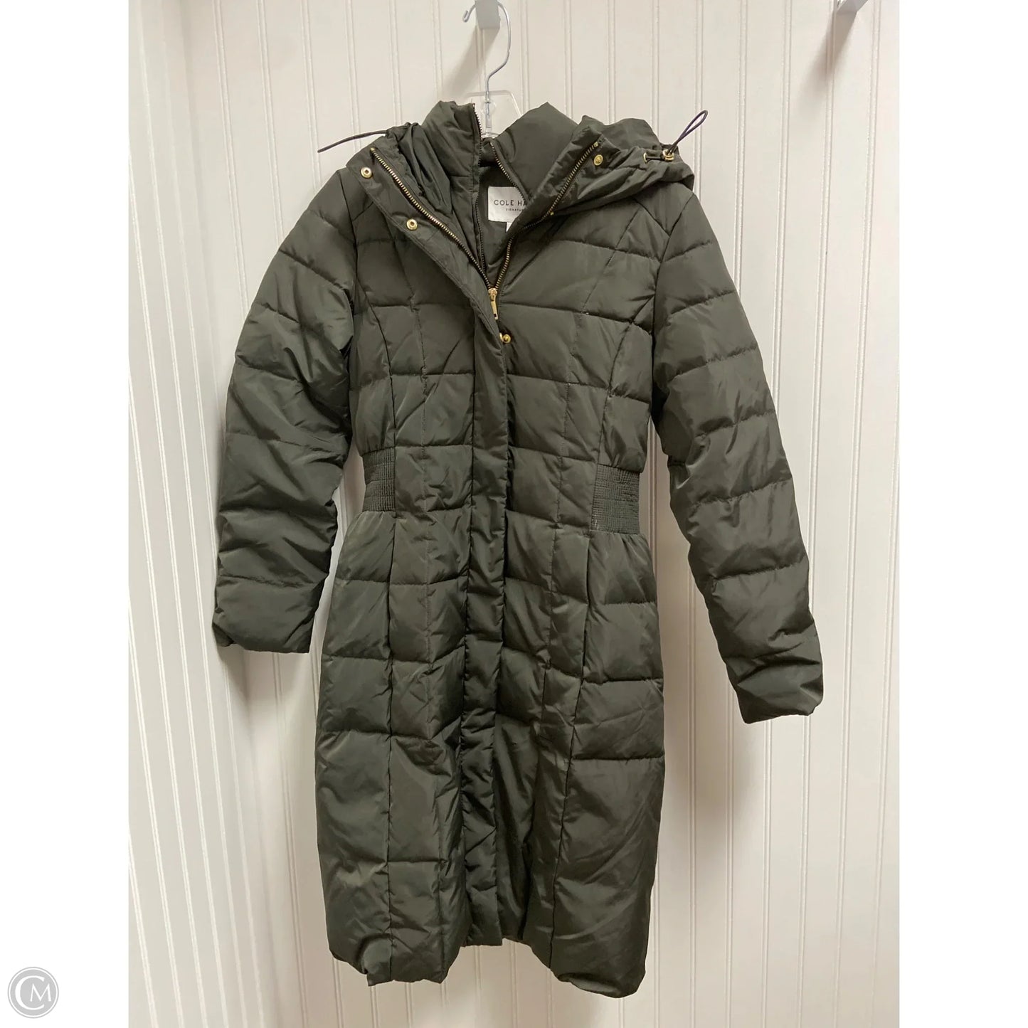 Coat Puffer & Quilted By Cole-haan In Green, Size: Xs