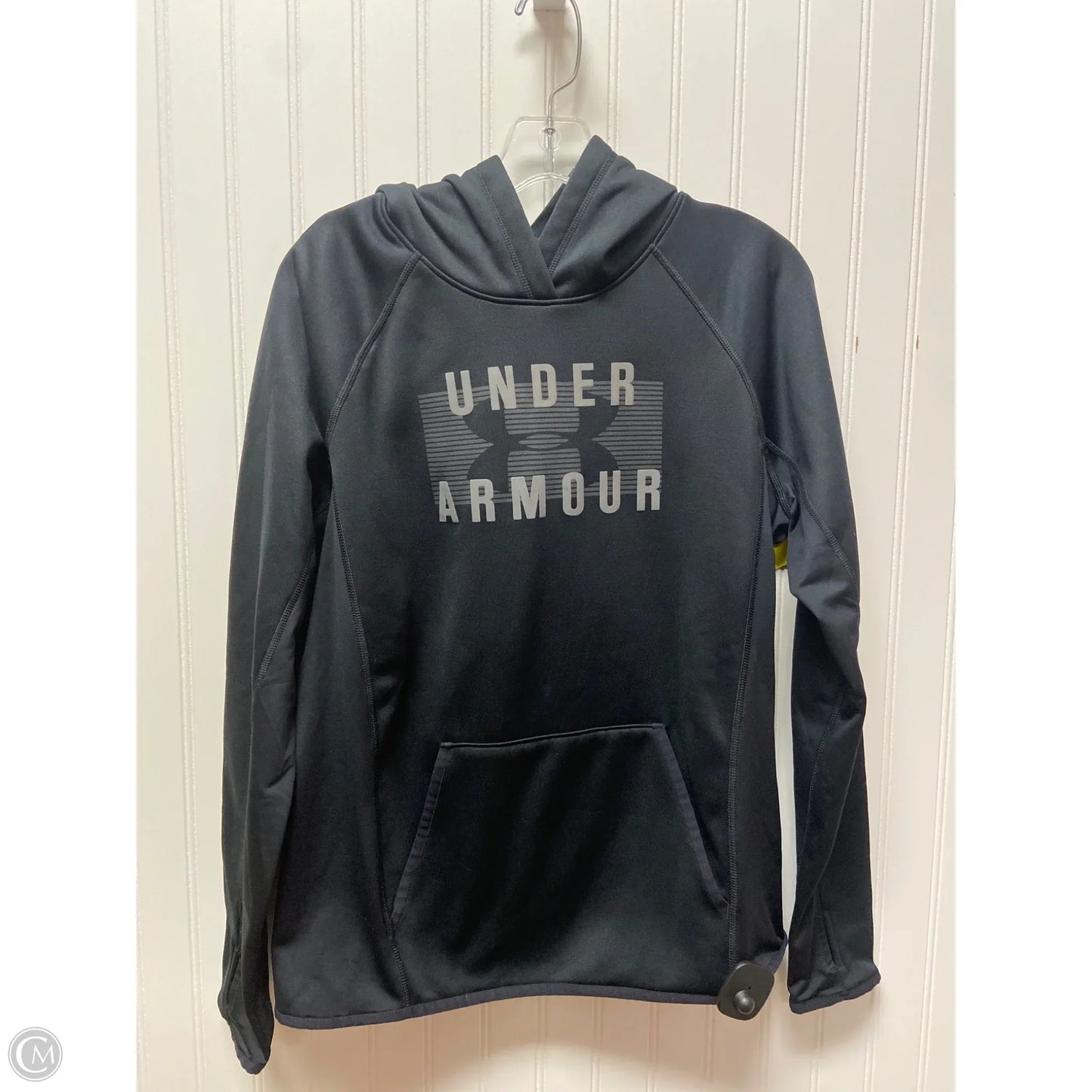Sweatshirt Hoodie By Under Armour In Black, Size: M