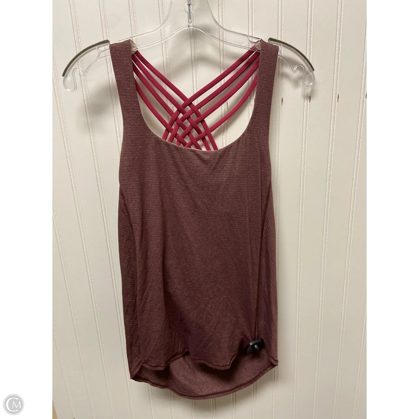 Athletic Tank Top By Lululemon In Maroon, Size: S