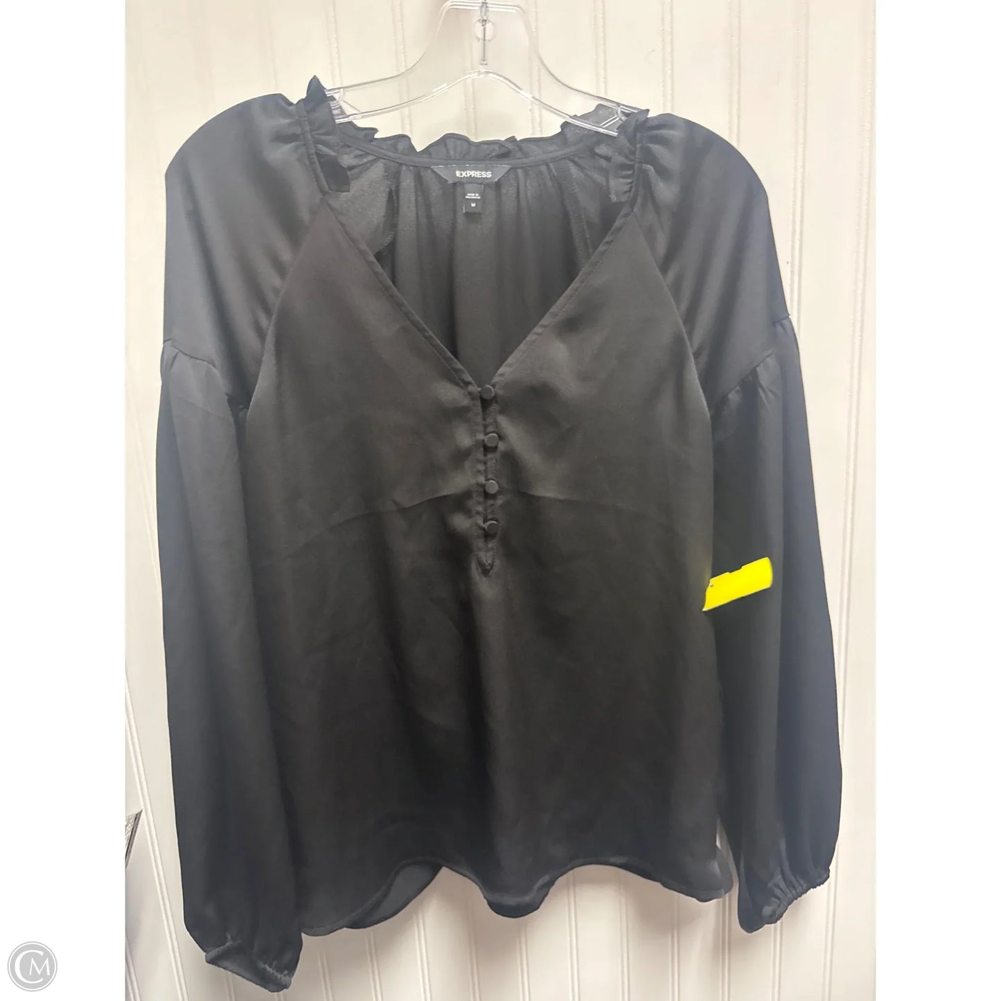 Top Long Sleeve By Express In Black, Size: M