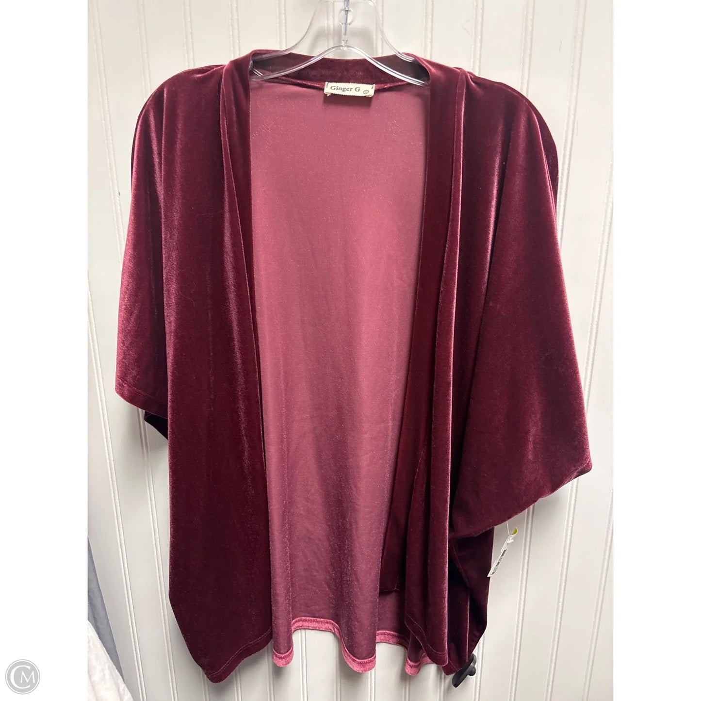 Shawl By Ginger G In Maroon, Size: S
