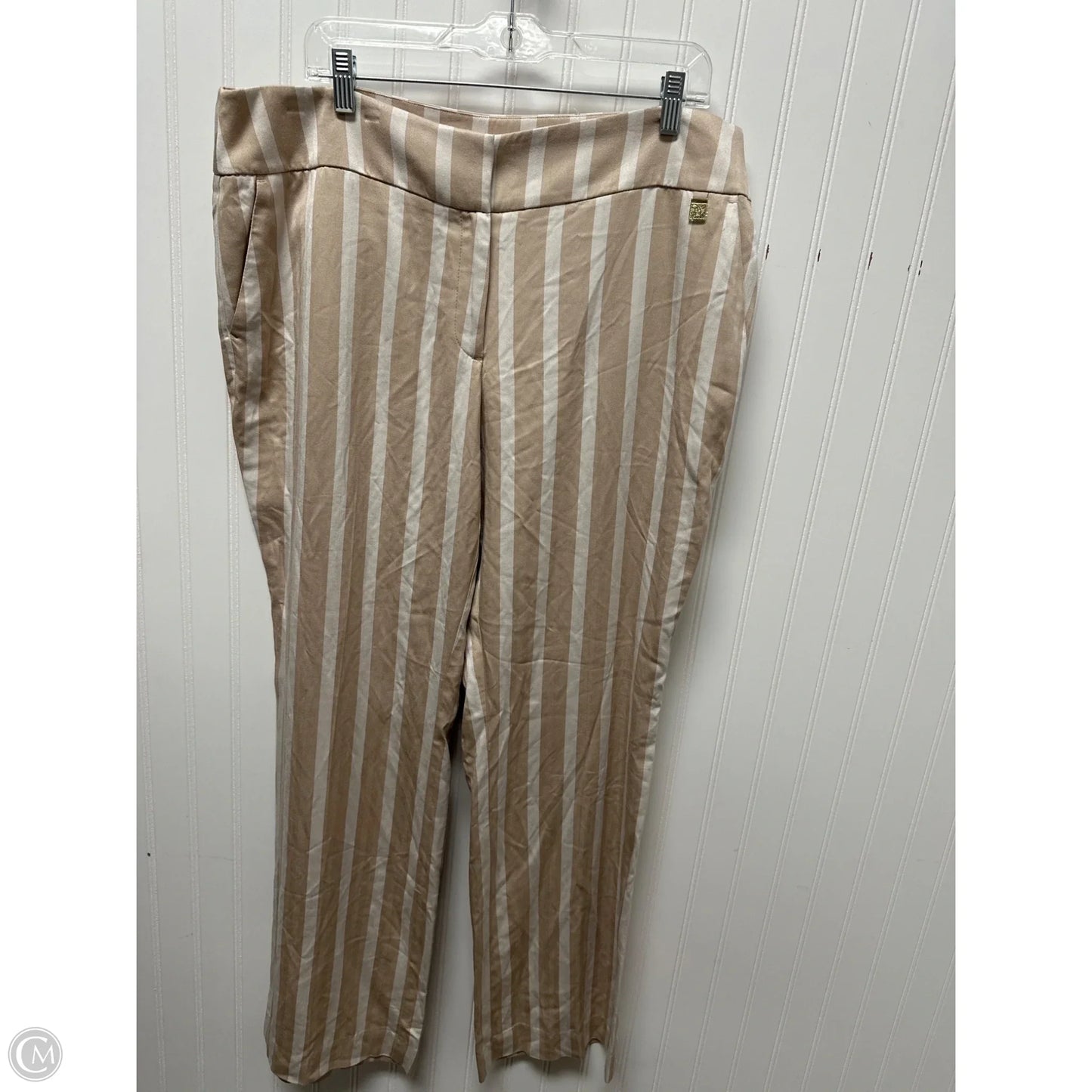 Pants Dress By Anne Klein In Cream & White, Size: 14