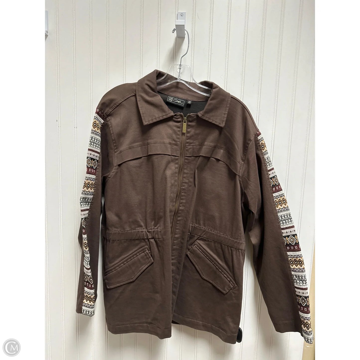 Jacket Utility By Dg2 In Brown, Size: 1x