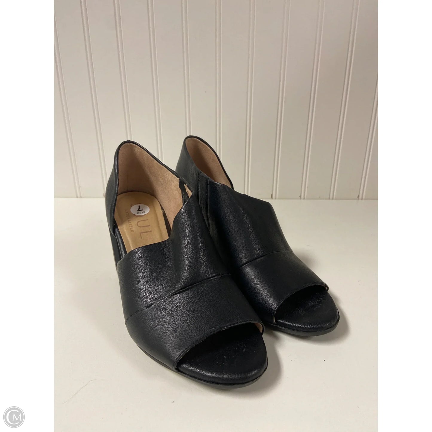 Sandals Heels Block By Naturalizer In Black, Size: 7