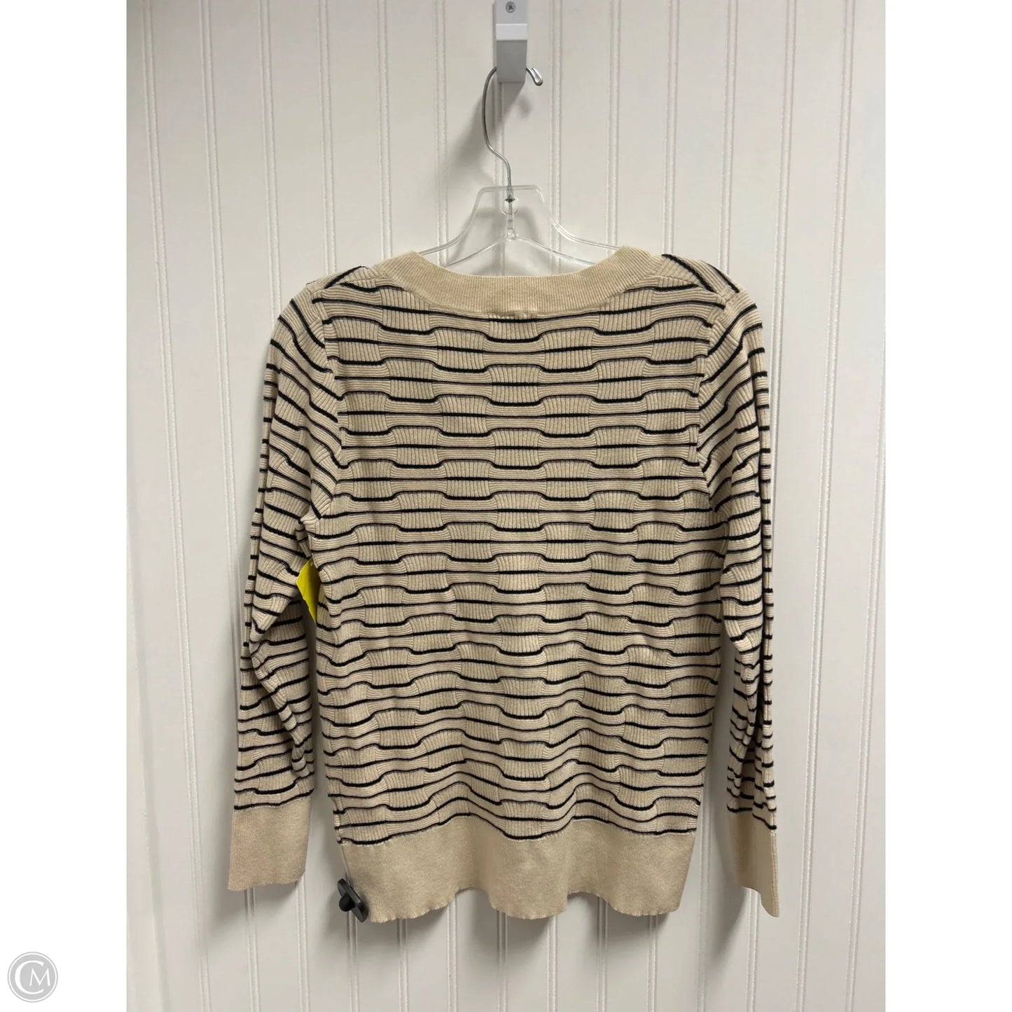 Sweater By Clothes Mentor In Black & Cream, Size: M