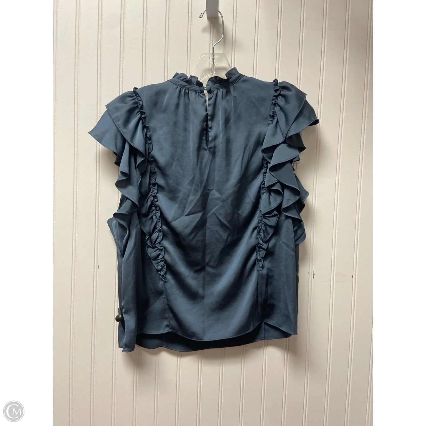 Top Short Sleeve By Veronica Beard In Blue, Size: L