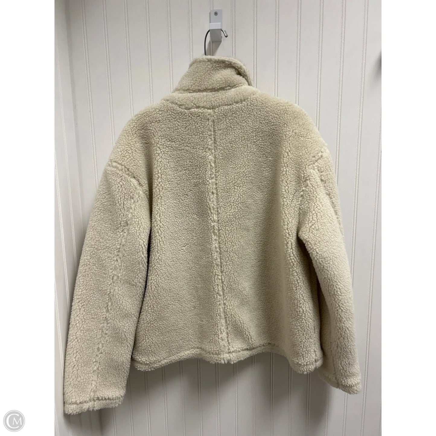 Coat Faux Fur & Sherpa By Lucky Brand In Beige, Size: M