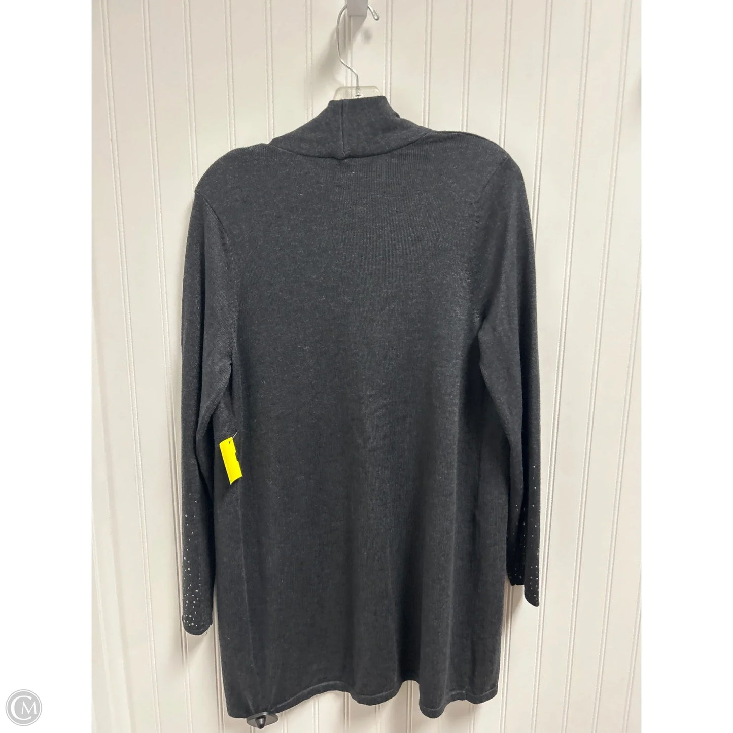 Sweater Cardigan By Chicos In Grey, Size: S