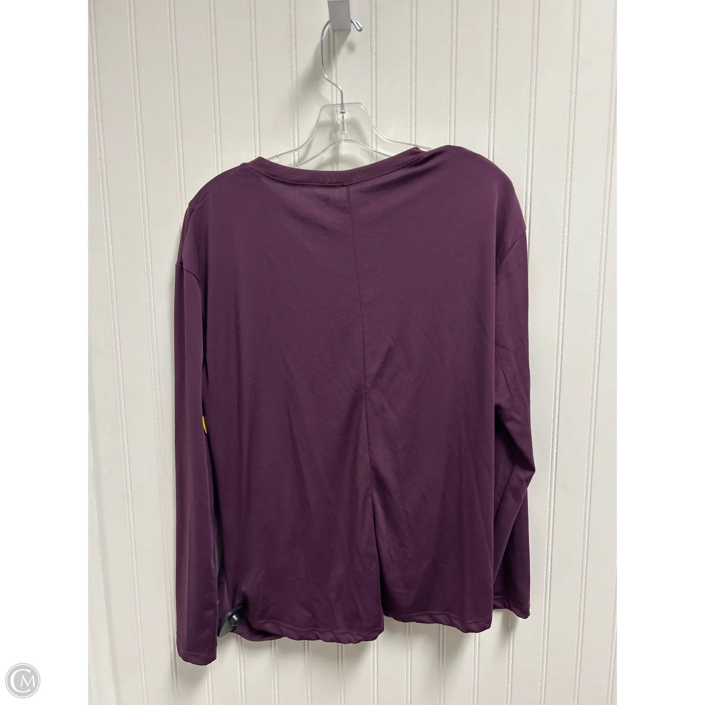 Athletic Top Long Sleeve Collar By Clothes Mentor In Purple, Size: M