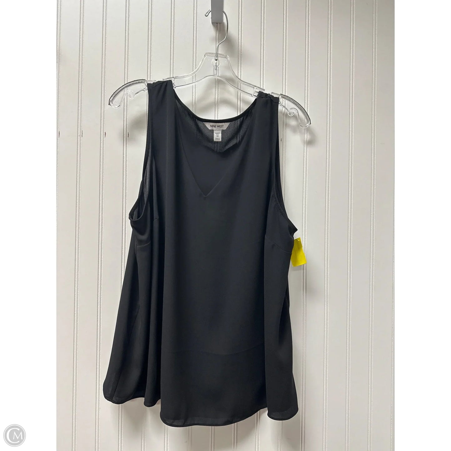 Top Sleeveless By Nine West In Black, Size: 1x