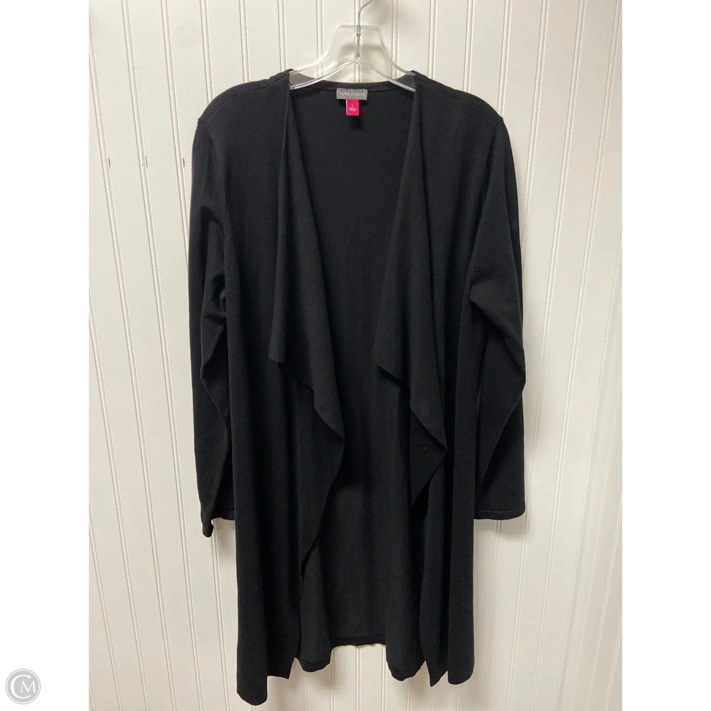Sweater Cardigan By Vince Camuto In Black, Size: L
