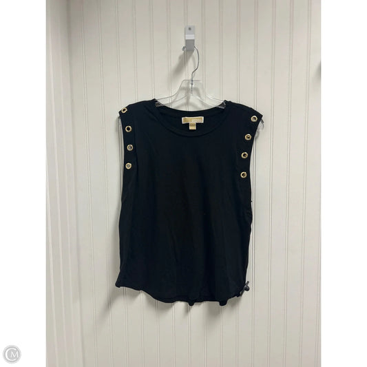 Top Sleeveless By Michael By Michael Kors In Black & Gold, Size: Xl