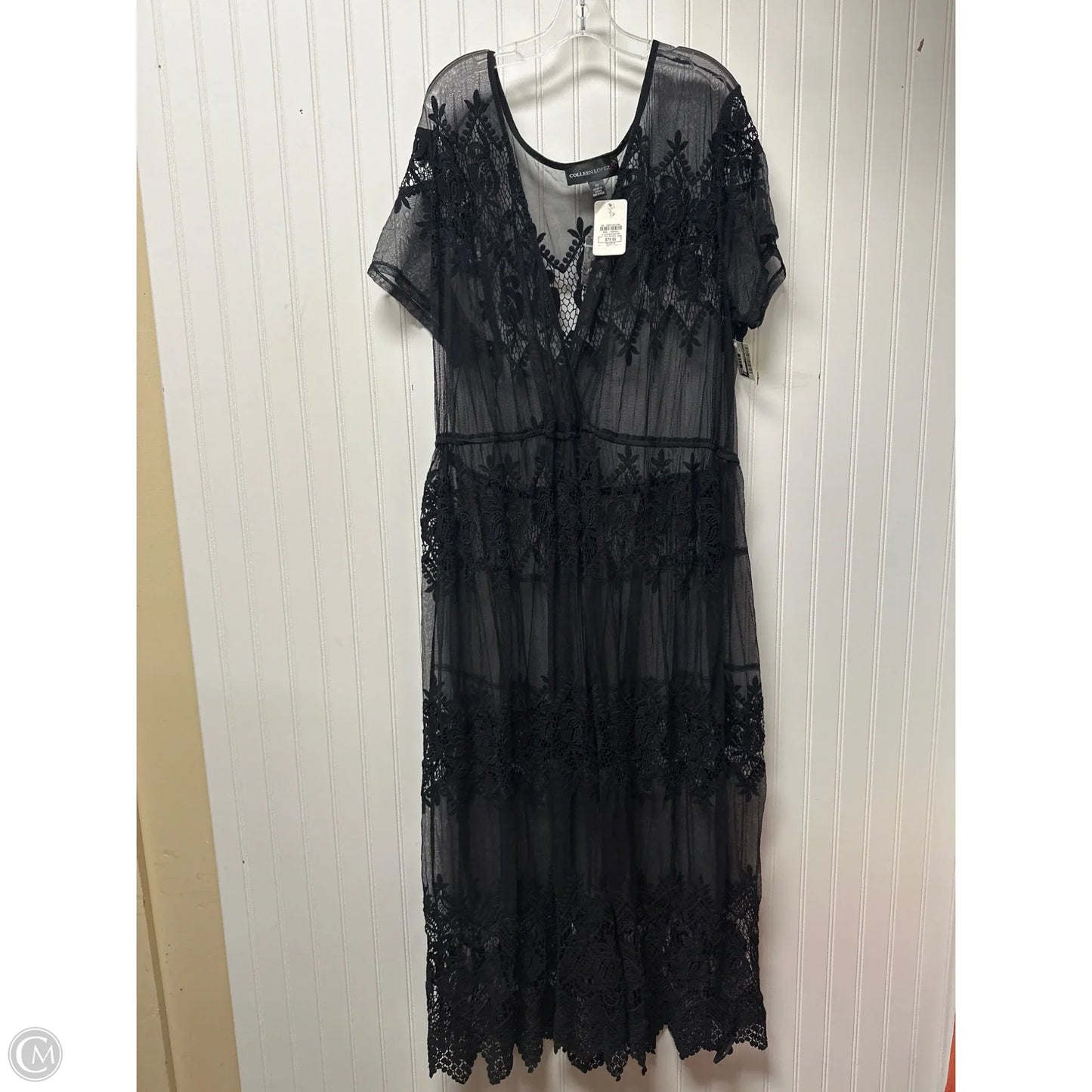 Swimwear Cover-up By Colleen Lopez In Black, Size: 3x