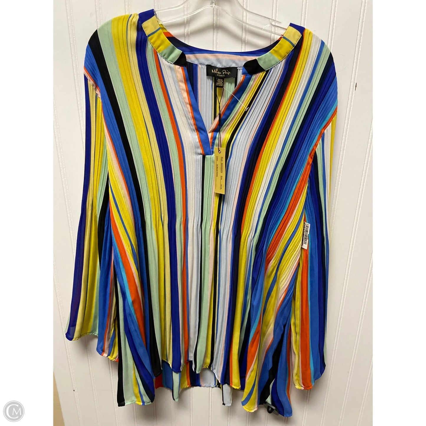Top Long Sleeve By Melissa Paige In Multi-colored, Size: 1x