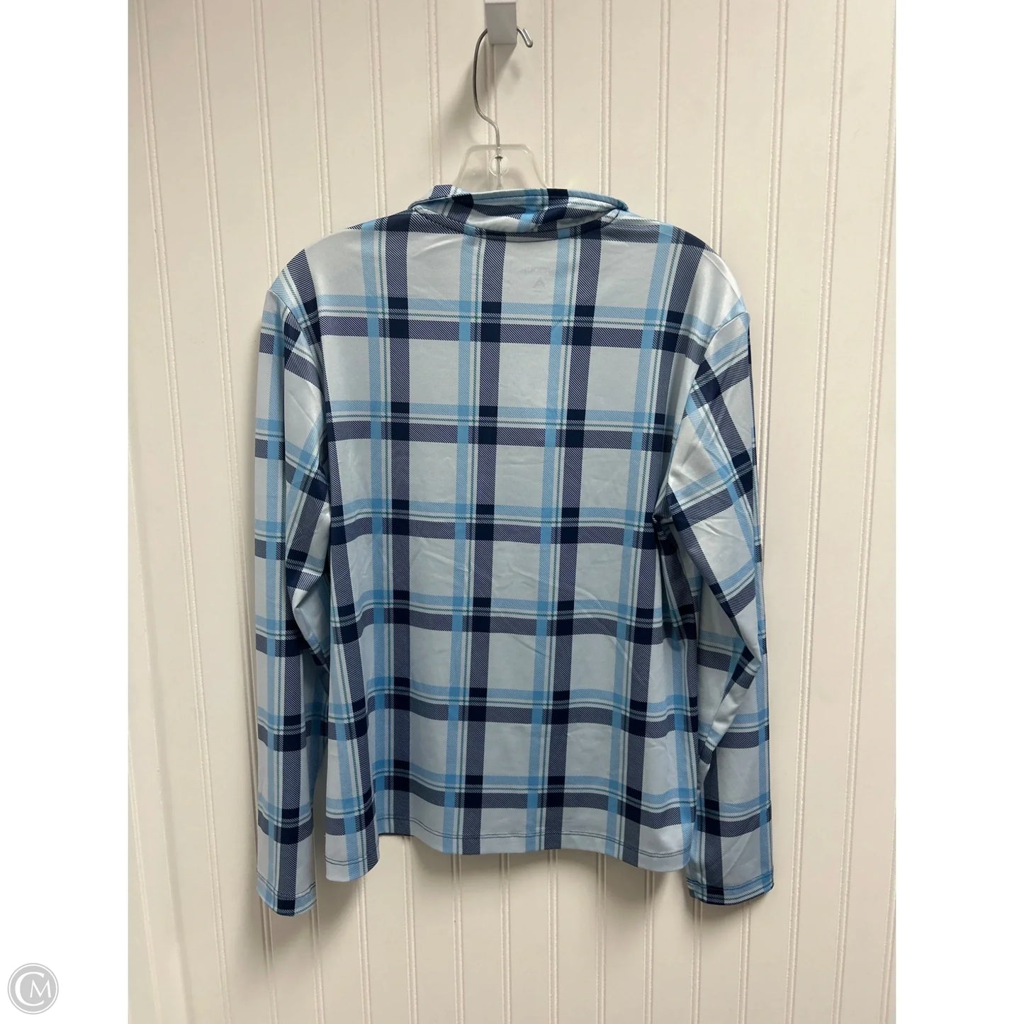 Top Long Sleeve By Antigua In Blue, Size: M