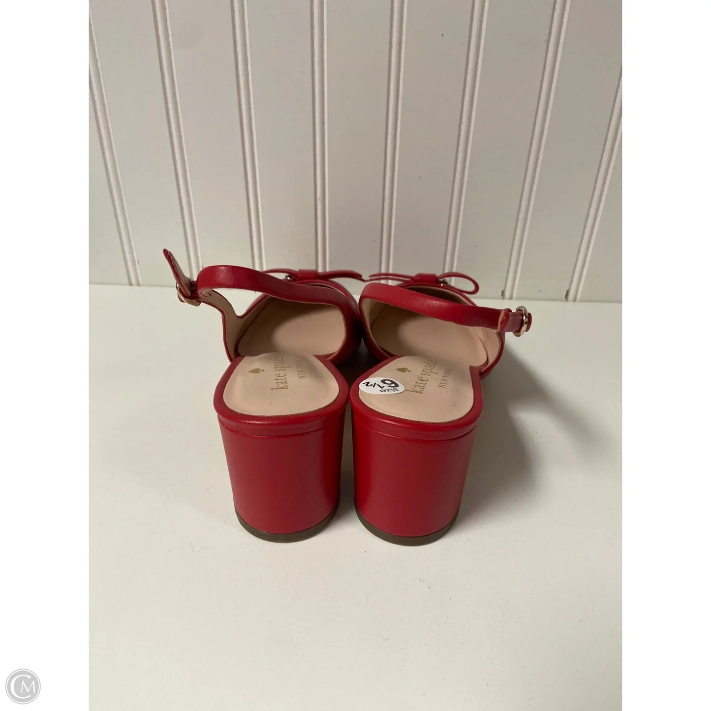 Sandals Designer By Kate Spade In Red, Size: 6.5